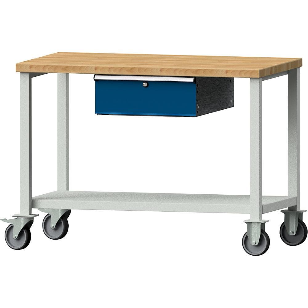 ANKE Kompaktwerkbank 1140x650mm Buche-Massivplatte mit Schublade
