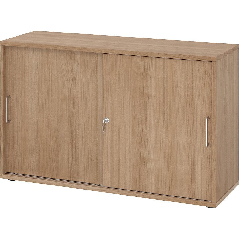 eurokraft pro Schiebetürenschrank Nussbaum 1200 mm