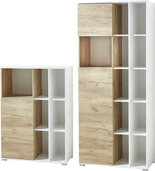 GERMANIA GW-Lioni Büromöbel-Set weiß Holzwerkstoff Metall