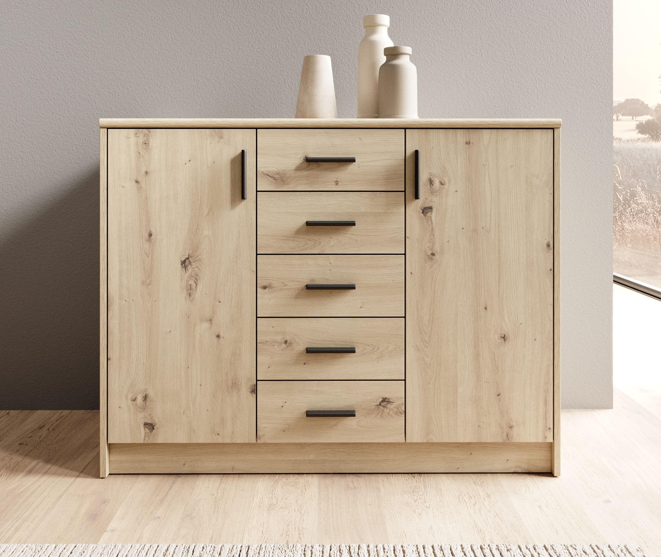 HBZ-MEBLE Nelly Kommode Sideboard Braun