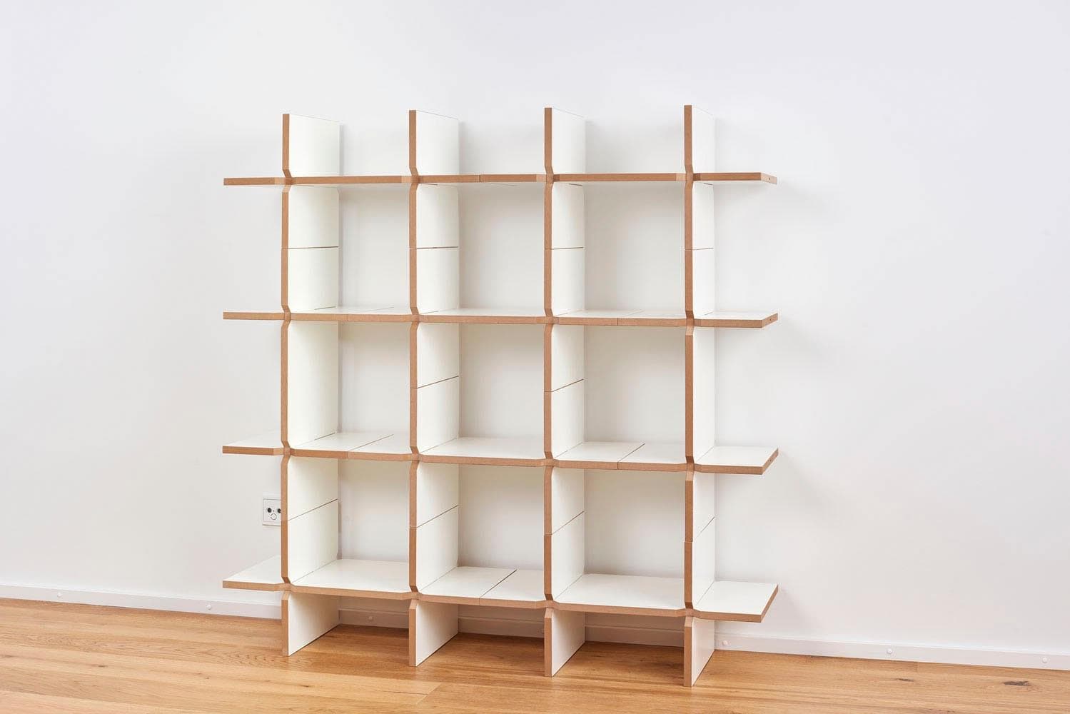 Mehrzweckregal TOJO solo Modul 8 Weiß MDF Standregal