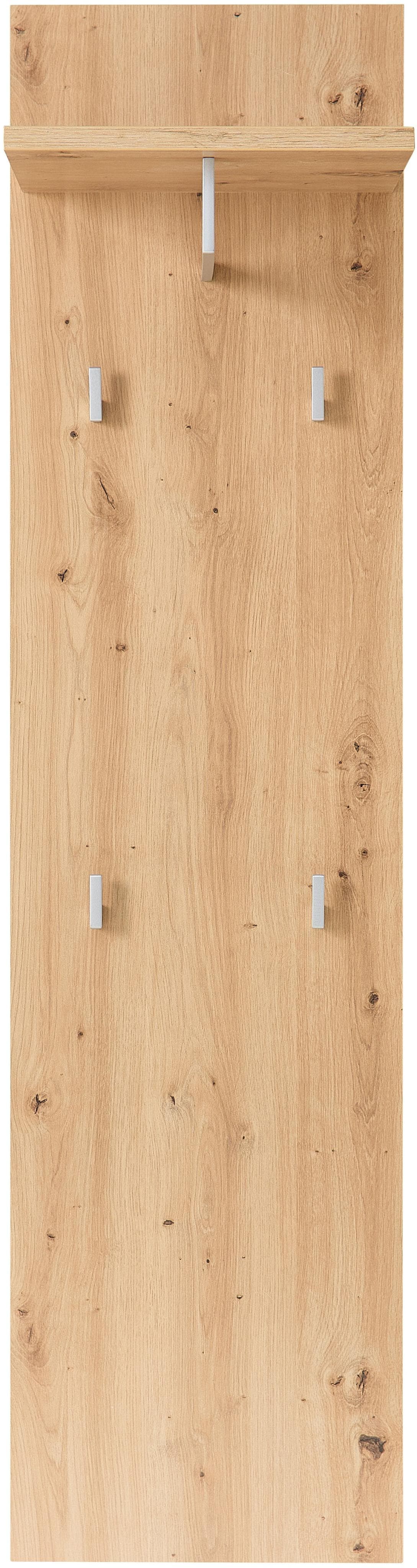 Innostyle BARI Garderobenpaneel Braun Artisan Eiche mit Haken und Stange