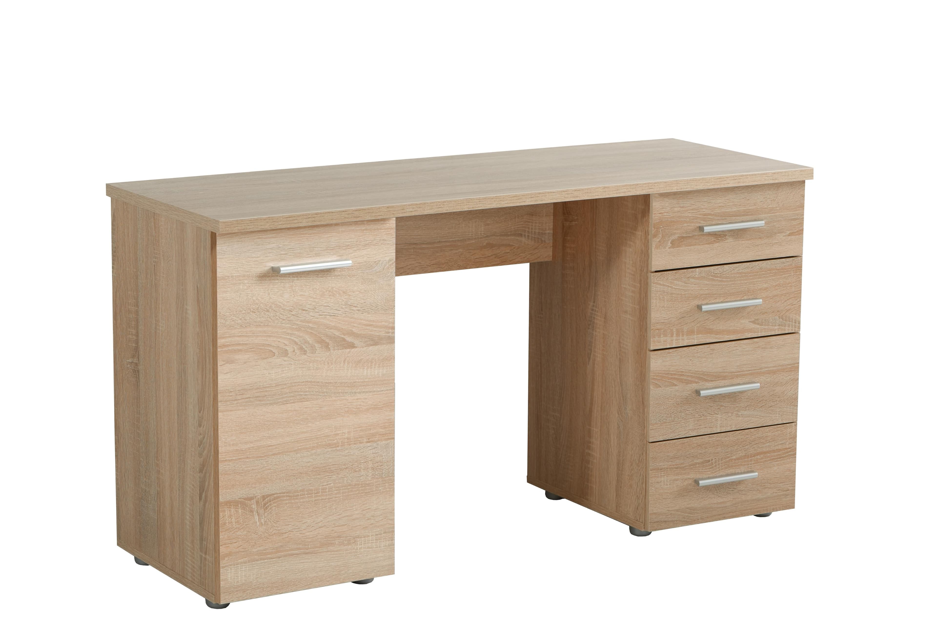 INOSIGN Schreibtisch Liber Braun Sonoma Eiche mit Schubladen