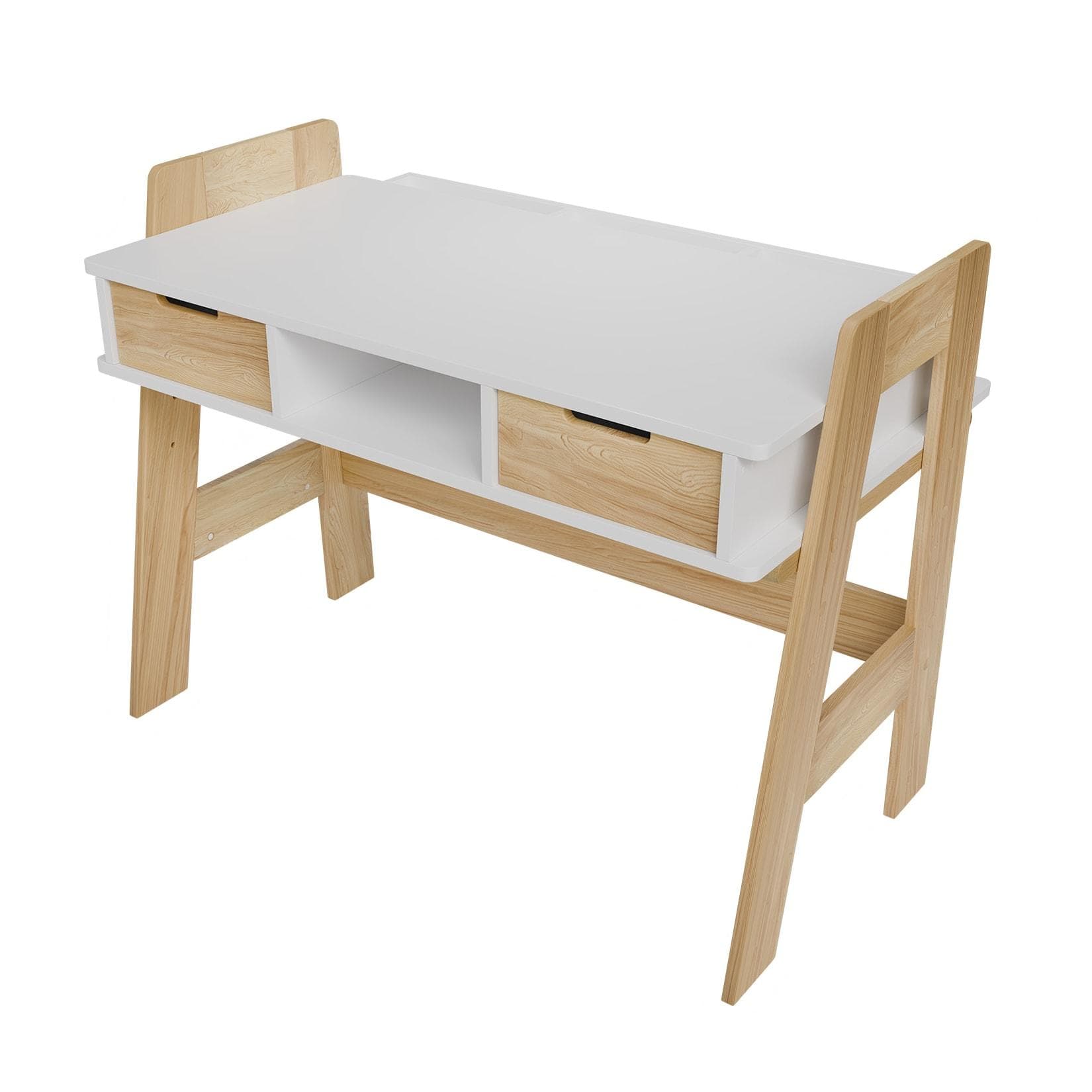 Juskys Kinderschreibtisch Fietje Plus Neigungs- & Höhenverstellbar Holz Stauraum