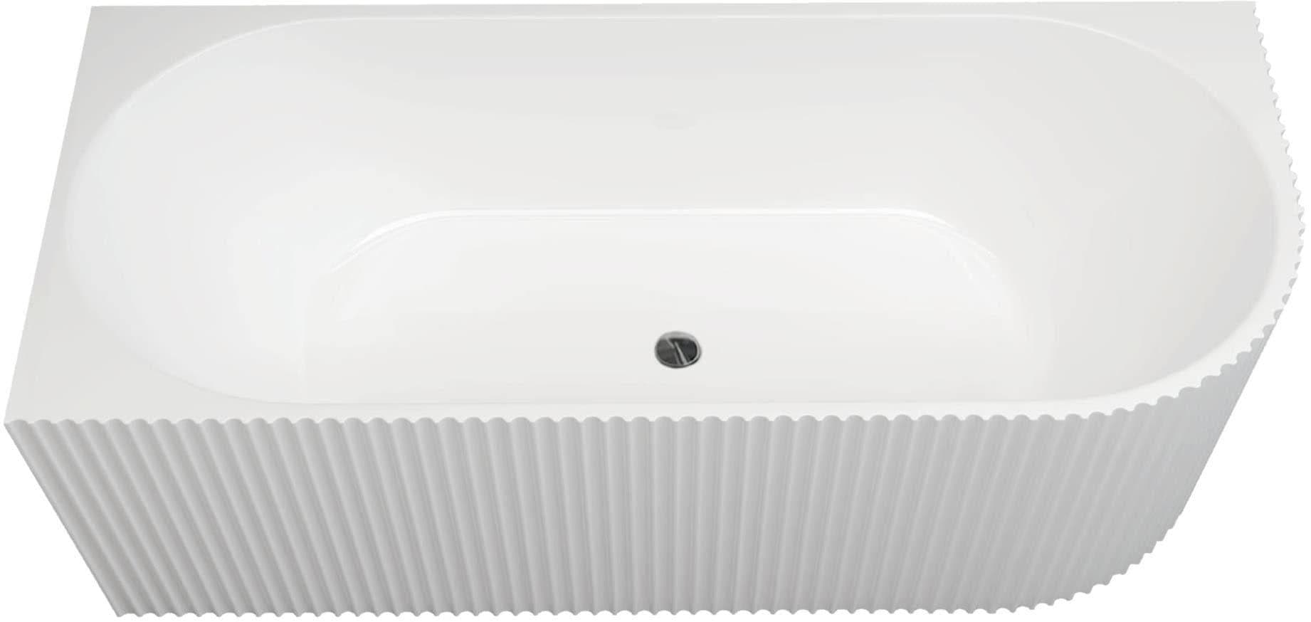 Badewanne SANOTECHNIK Bali Links Weiße Acryl Badewanne
