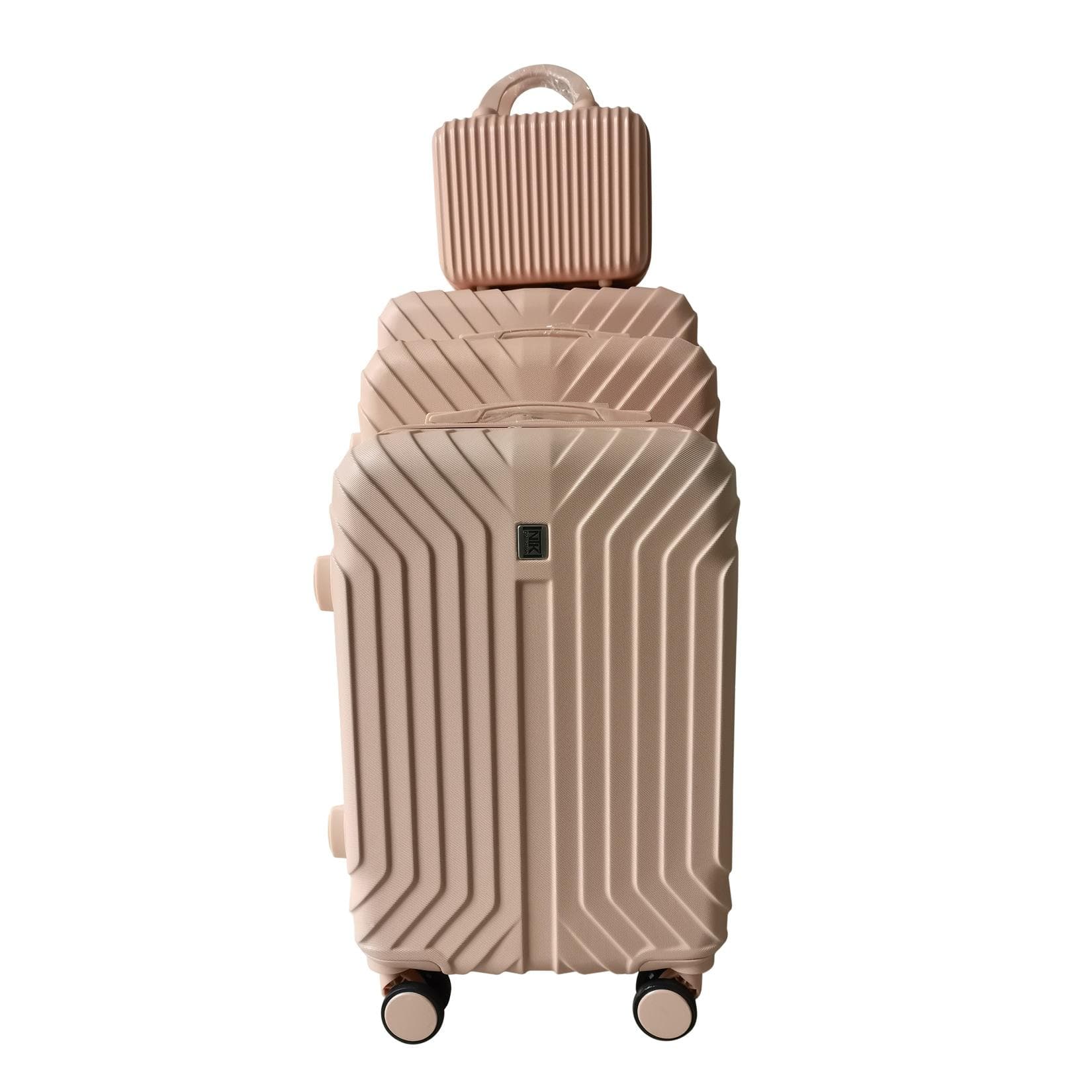 NTK-Collection Hartschalenkoffer 4er-Set Mabell Rosa ABS