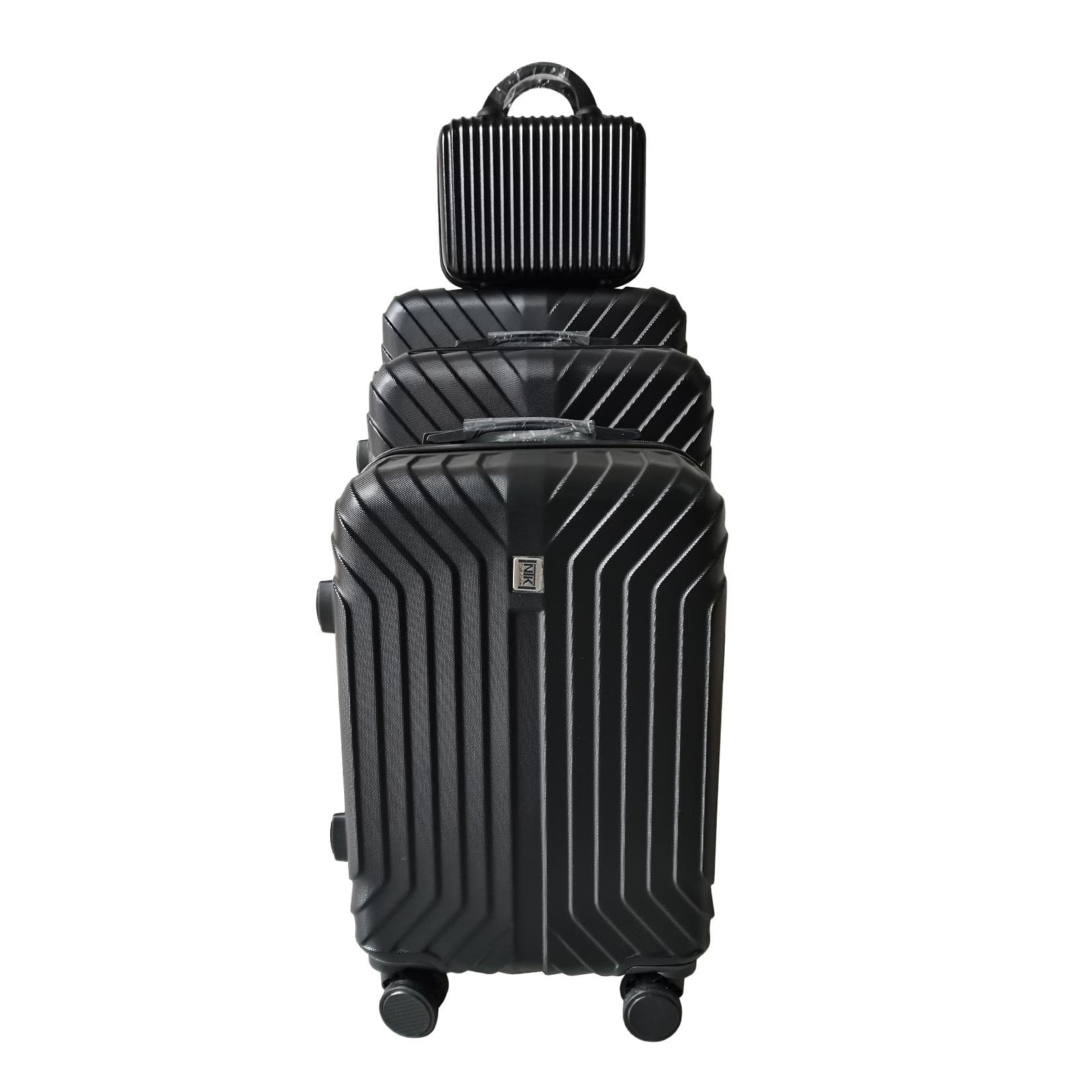 NTK-Collection Hartschalenkoffer Set 4-tlg. Schwarz ABS