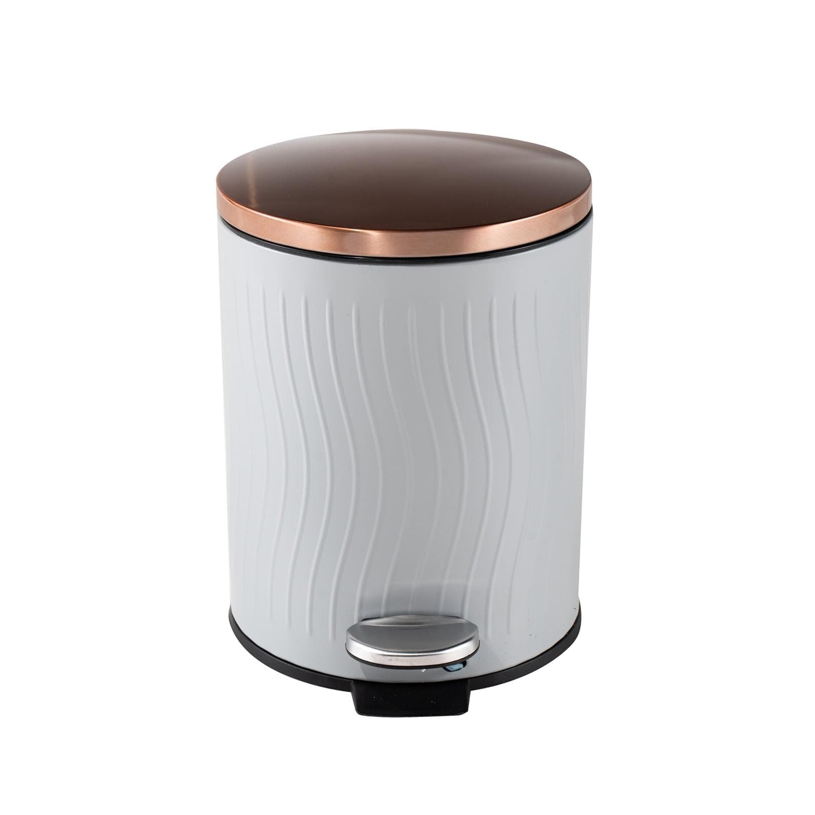 HTI-Living Abfalleimer 12 Liter Grau/Kupfer Jannik
