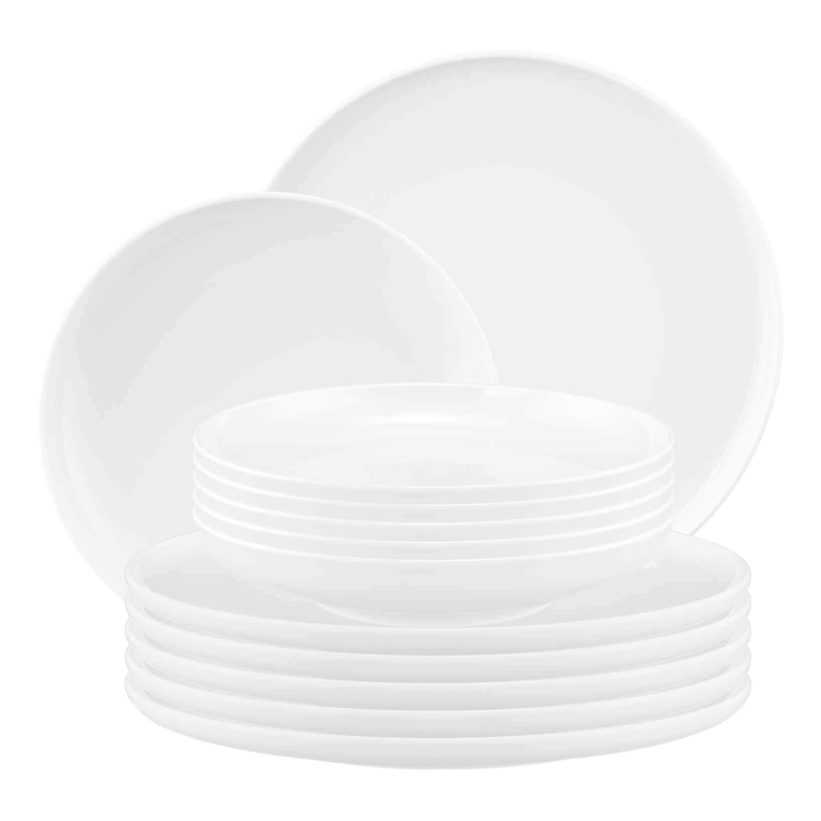 Seltmann Weiden Sento Home Geschirr-Set 12-teilig Weiß Porzellan