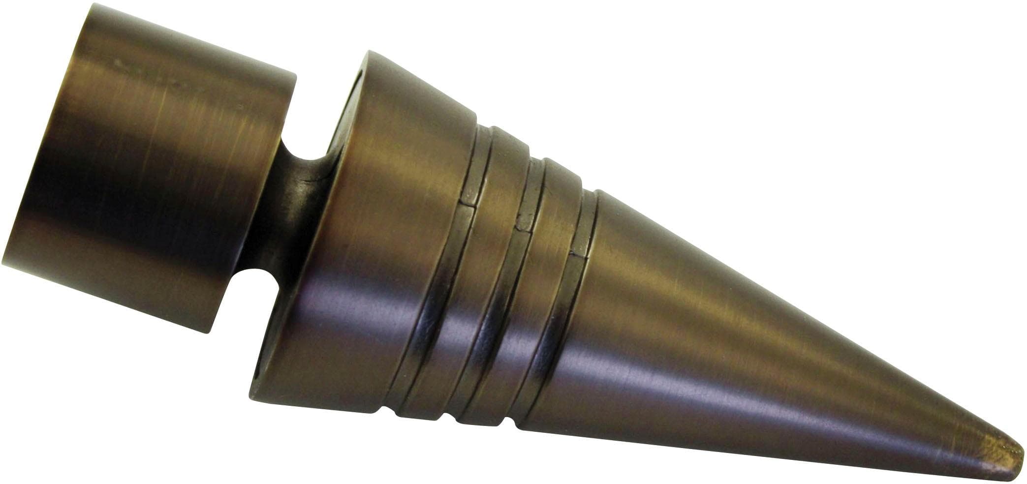 GARDINIA Gardinenstangen-Endstück Spitze Bronze für Ø 20 mm