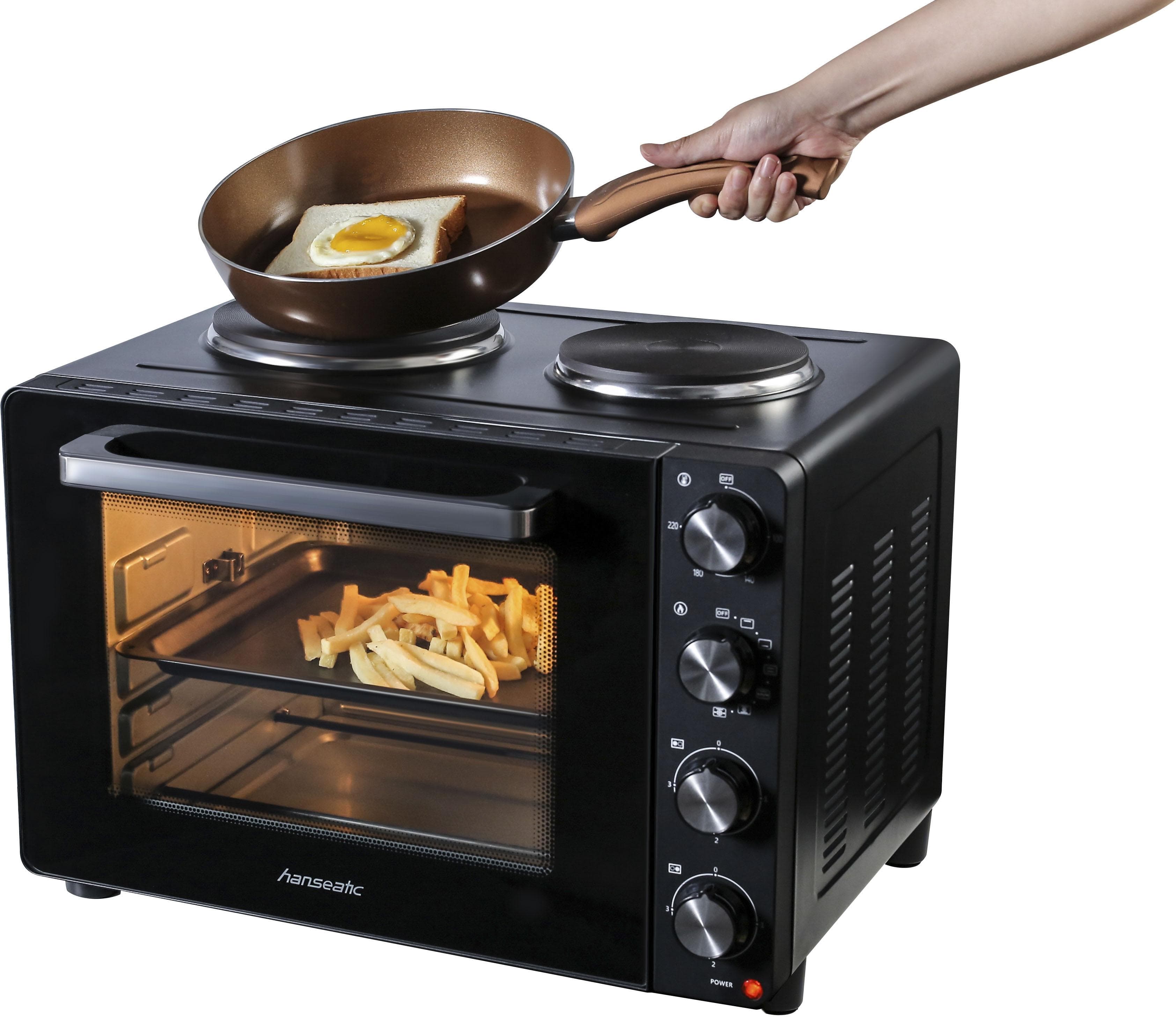 Hanseatic Mini Backofen HMO366BKB Schwarz