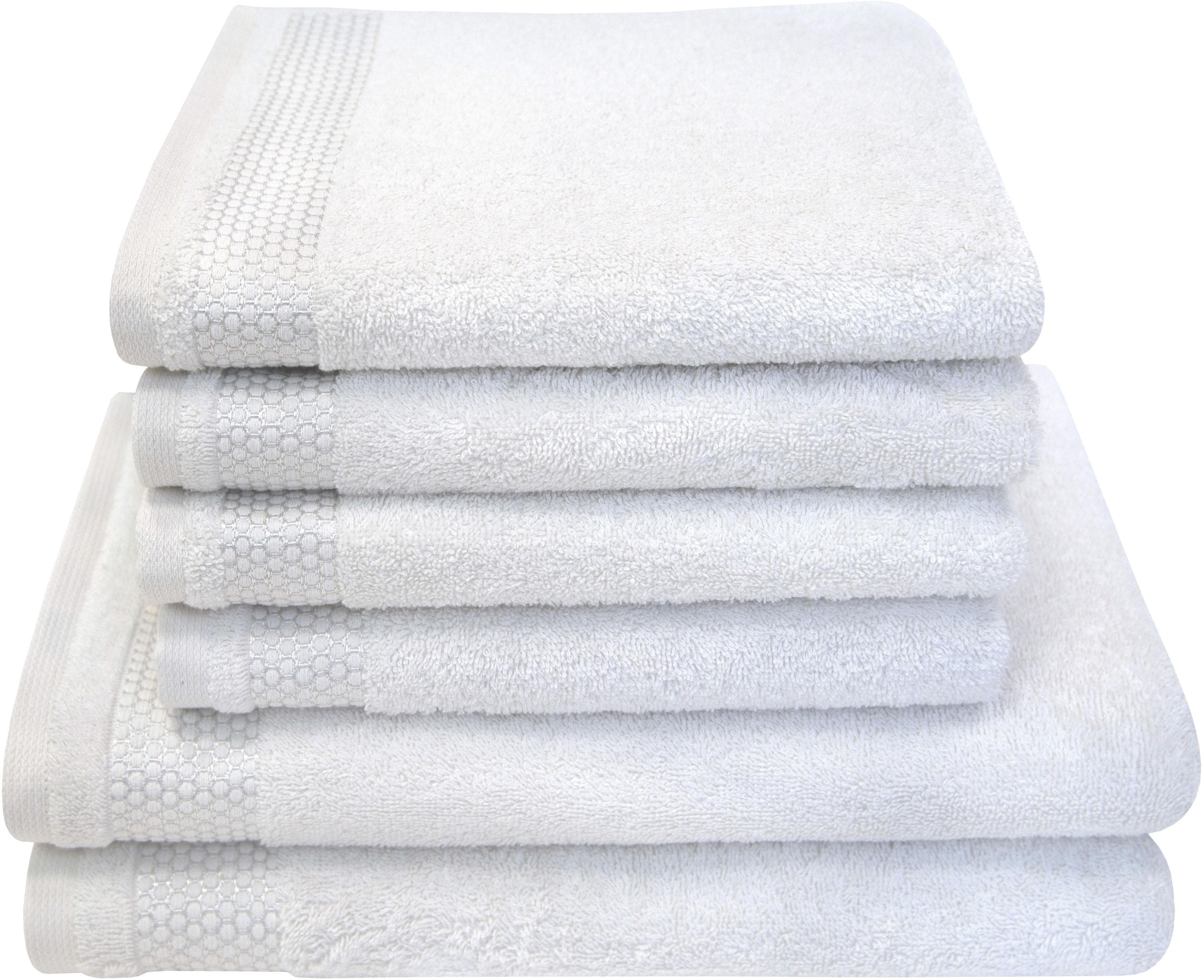 Luxuriöses Handtuch-Set aus Baumwolle und Walkfrottier