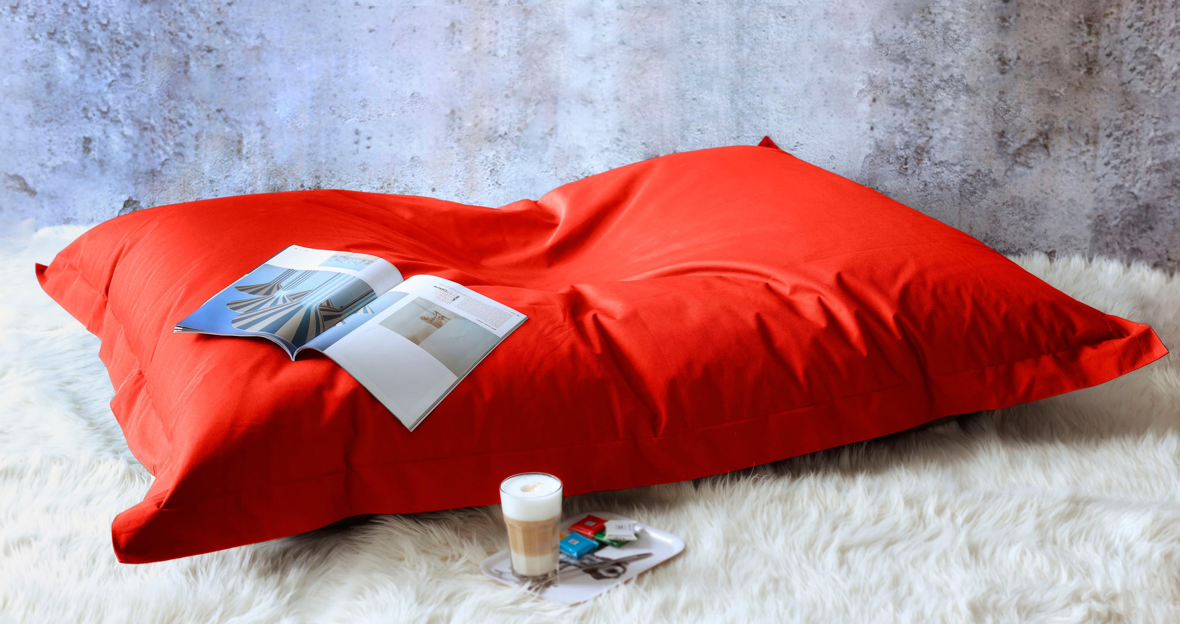 Kinzler Sitzsack Sylt - Bequemer Design-Sitzsack in Schwarz