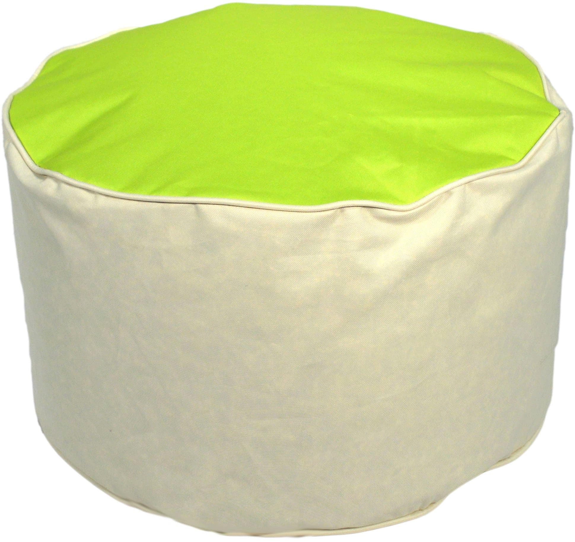Kinzler Sitzhocker BICO Sitzsack Grün Braun Outdoor