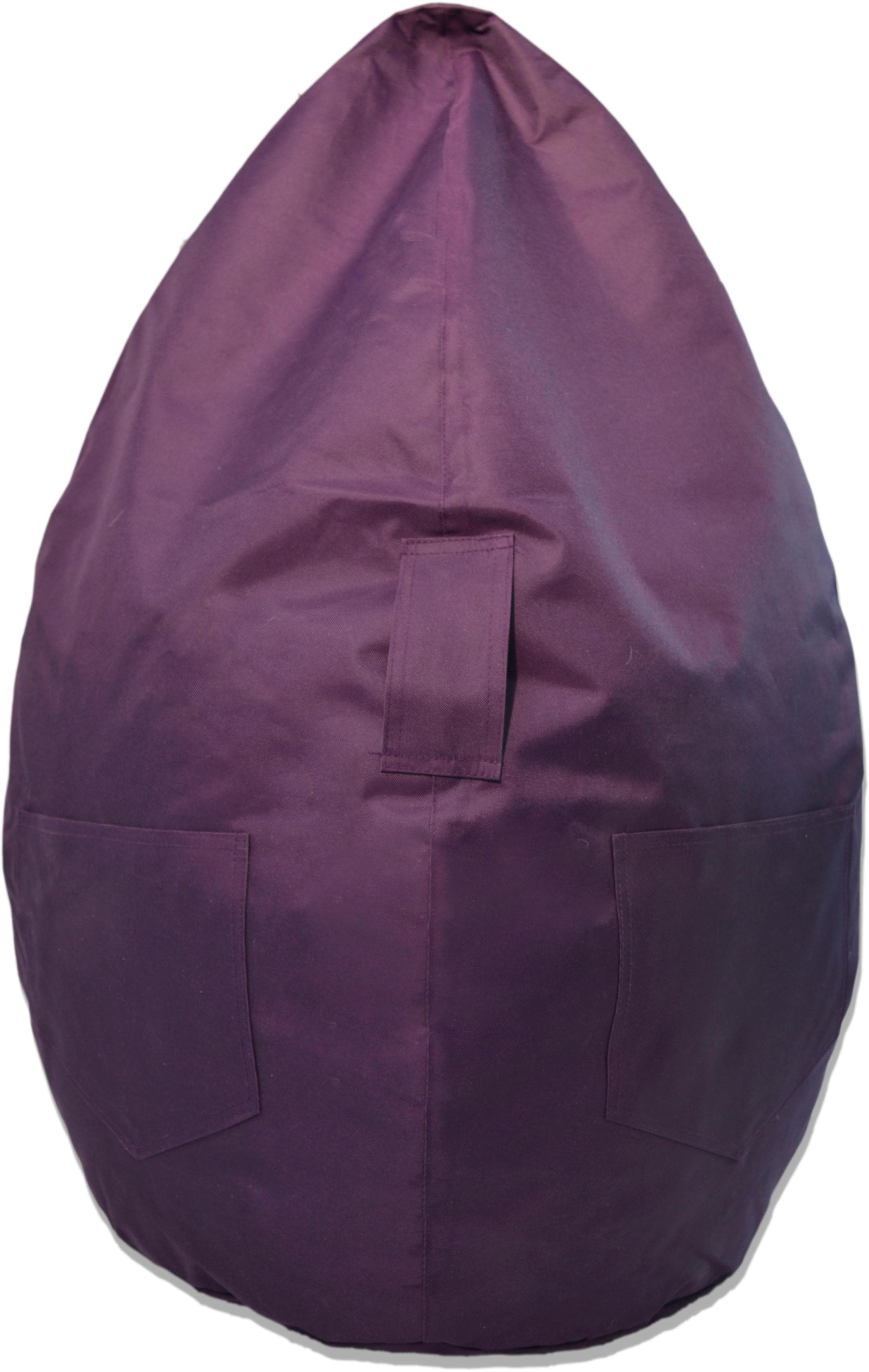 KINZLER Sitzsack Kimi Big Lila Polyester mit Taschen