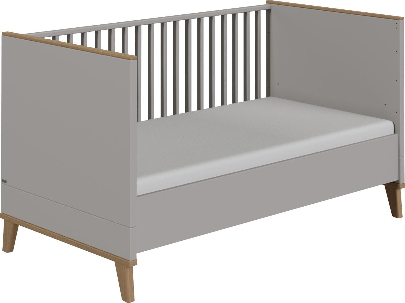 PAIDI FIENE Umbauseiten Grau für Babybett zu Juniorbett
