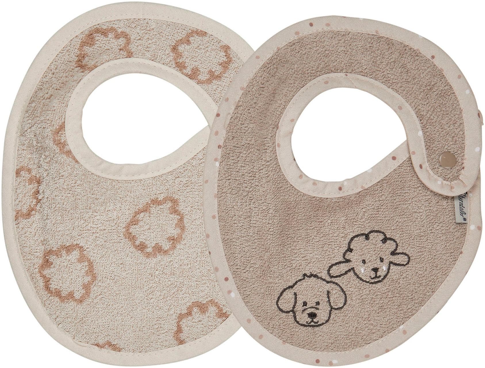Lätzchen STERNTALER Doppelpack Bauernhof sand Baby Baumwolle