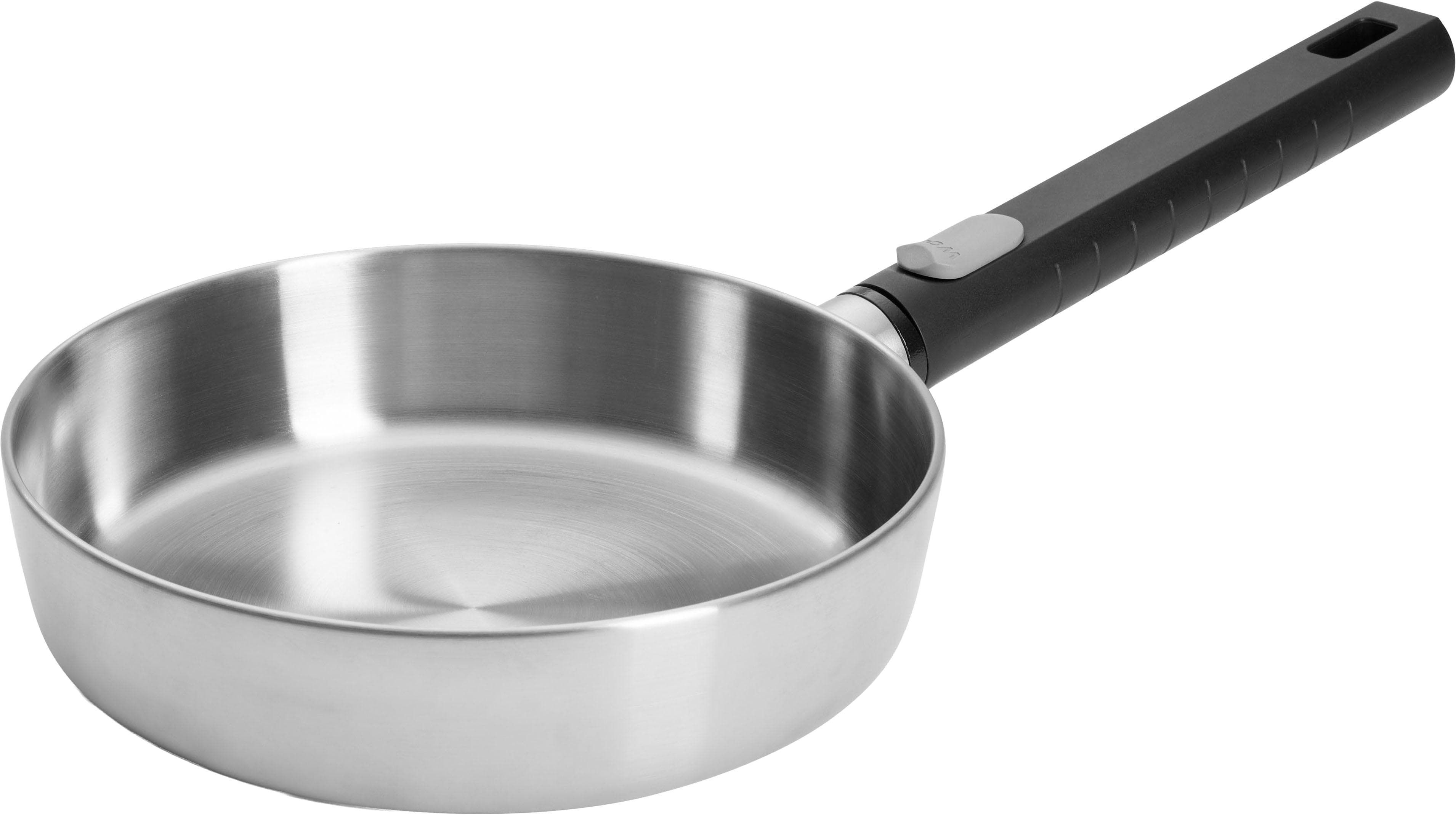 Bratpfanne WOLL Logic Steel Silber 5-Schicht-Aufbau