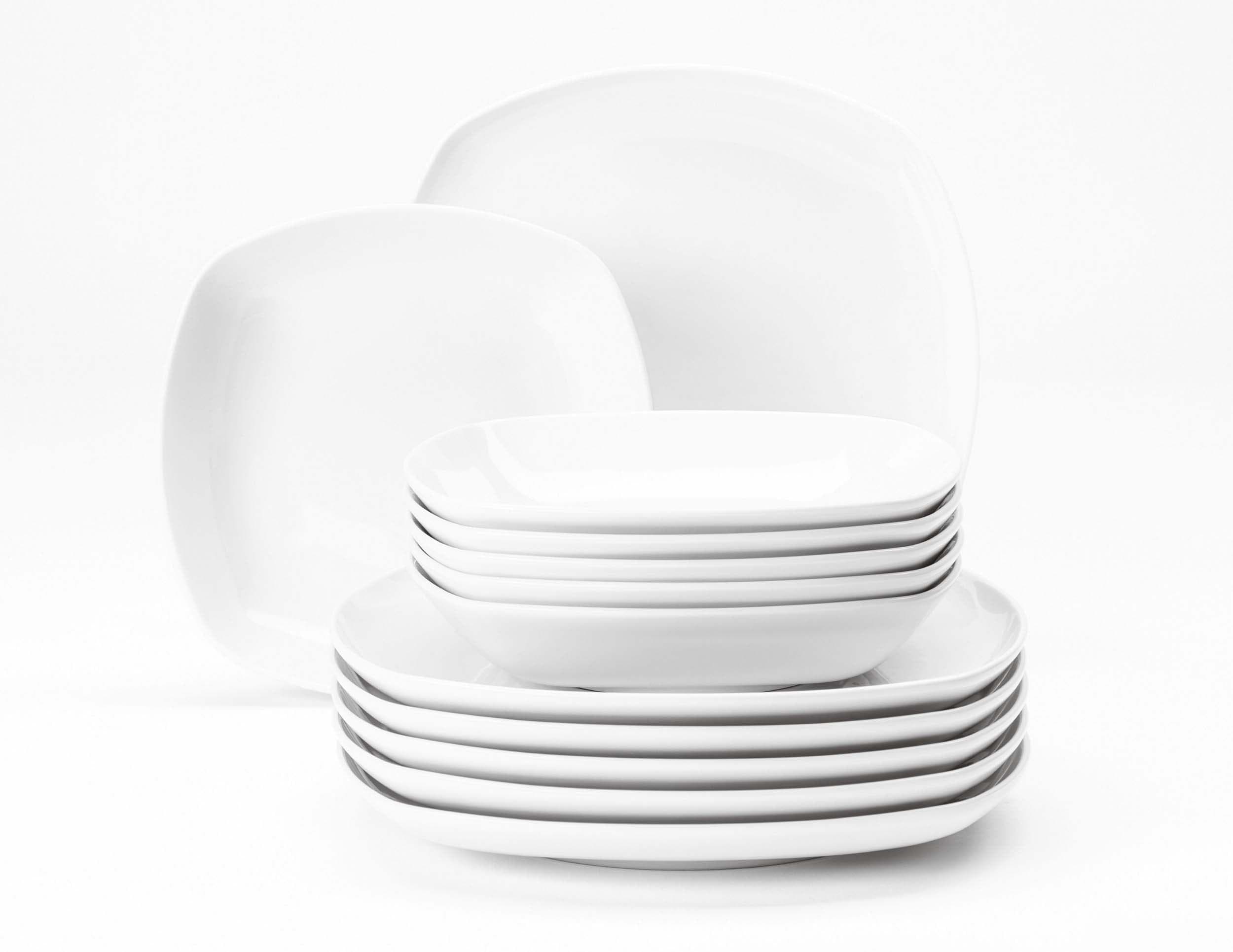 Seltmann Weiden Tafelservice Lido 12-teilig Weiß