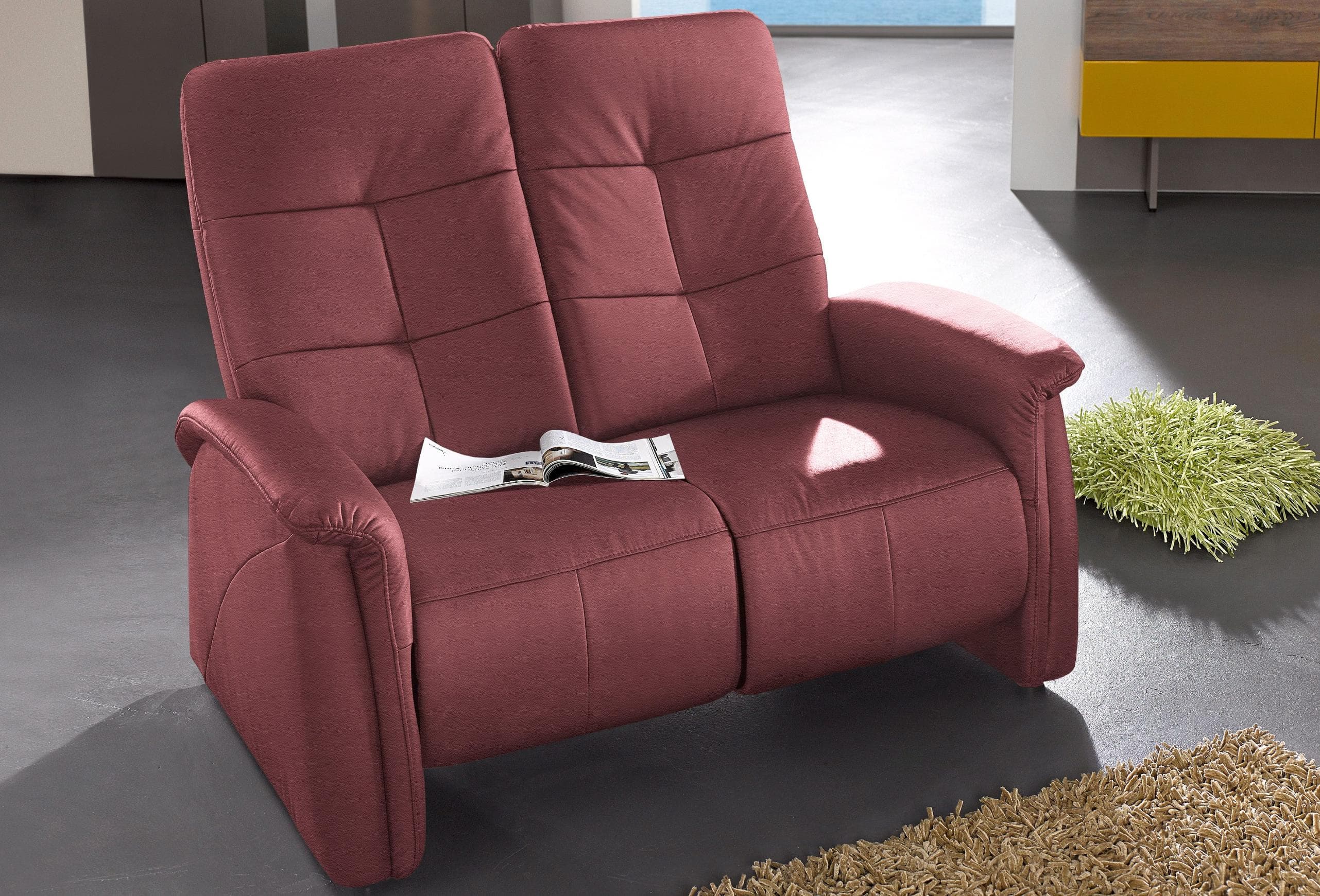 EXXPO 2-Sitzer Sofa Tivoli mit Relaxfunktion Bordeaux