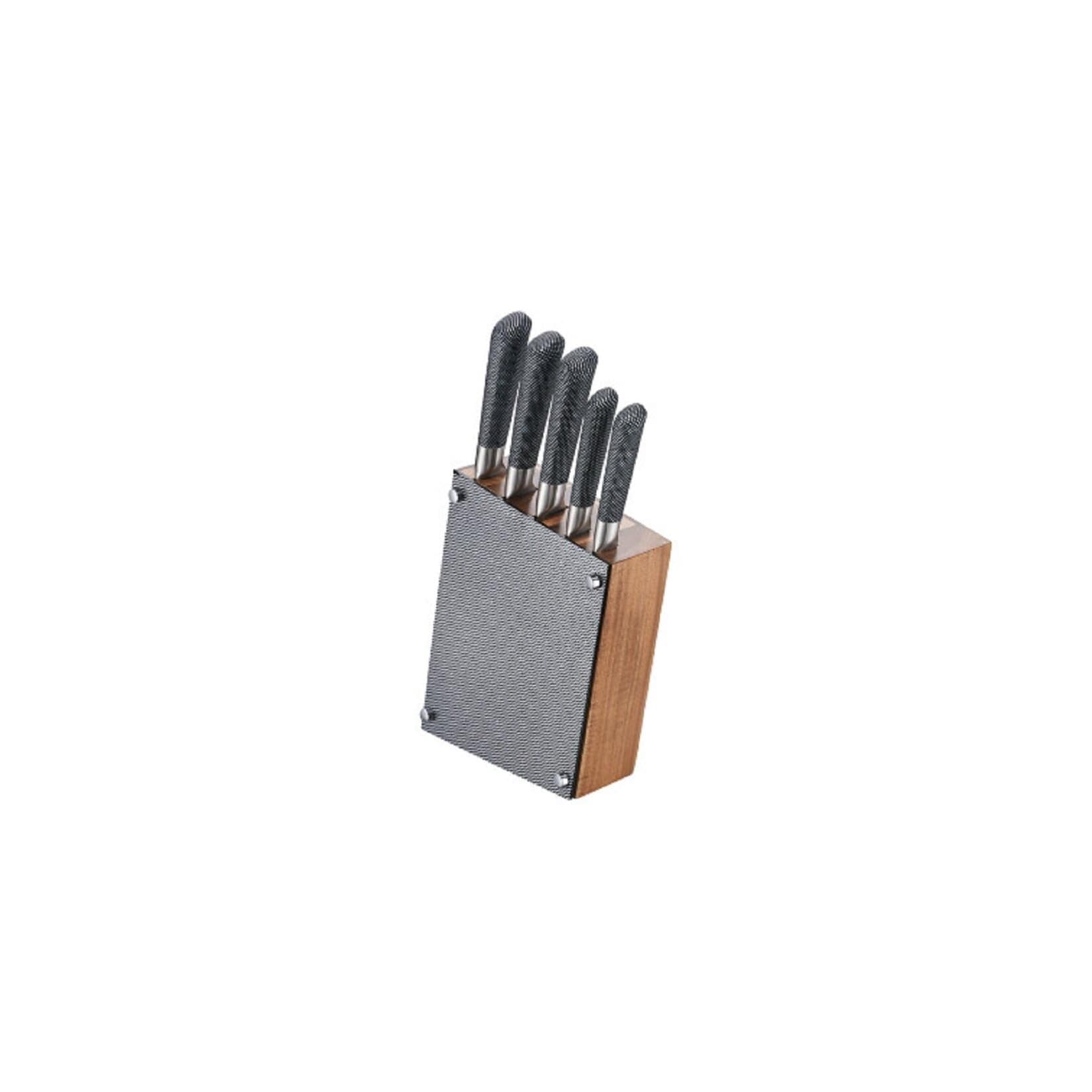 Michelino Premium Messer-Set 6-tlg. mit Holzblock
