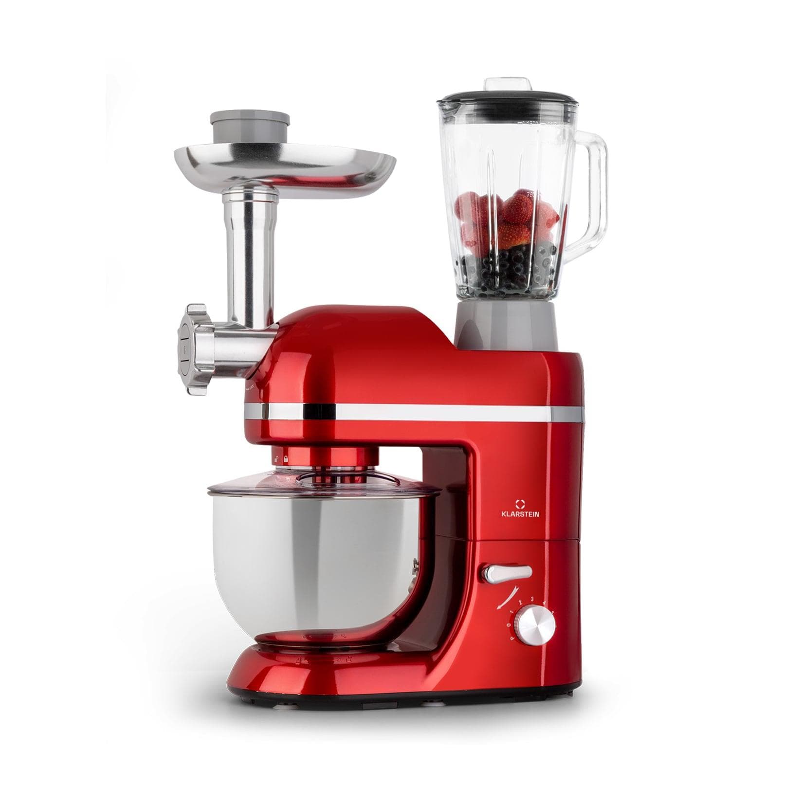 Klarstein Lucia Elegance Küchenmaschine Mixer Fleischwolf 1800W BPA-frei