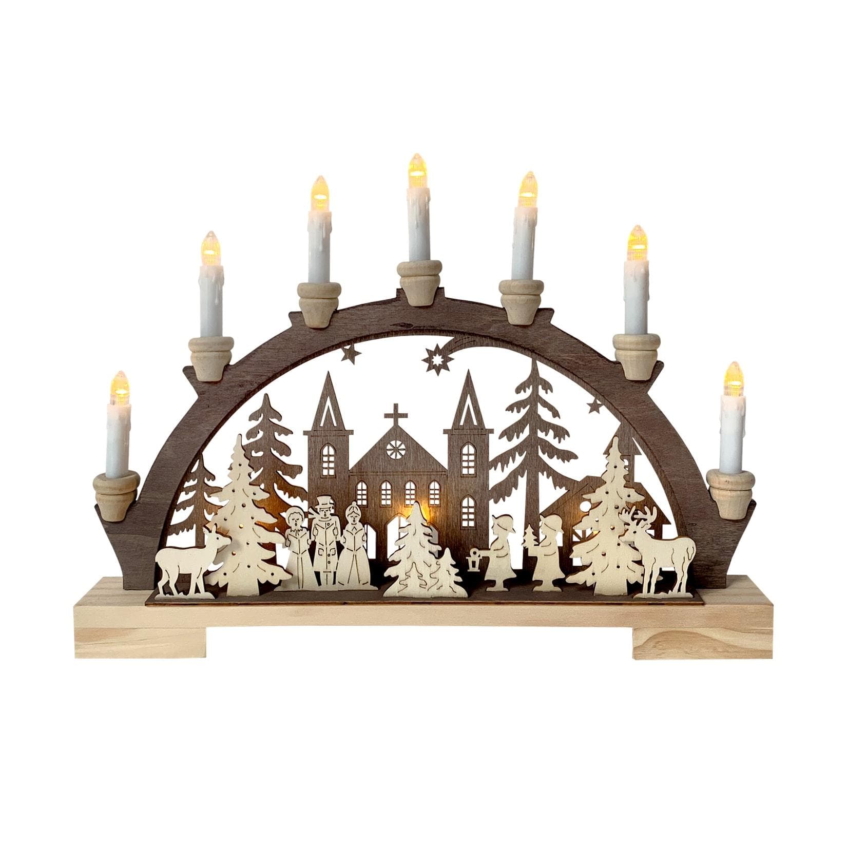 HTI-Living Schwibbogen Sternensinger vor der Kirche