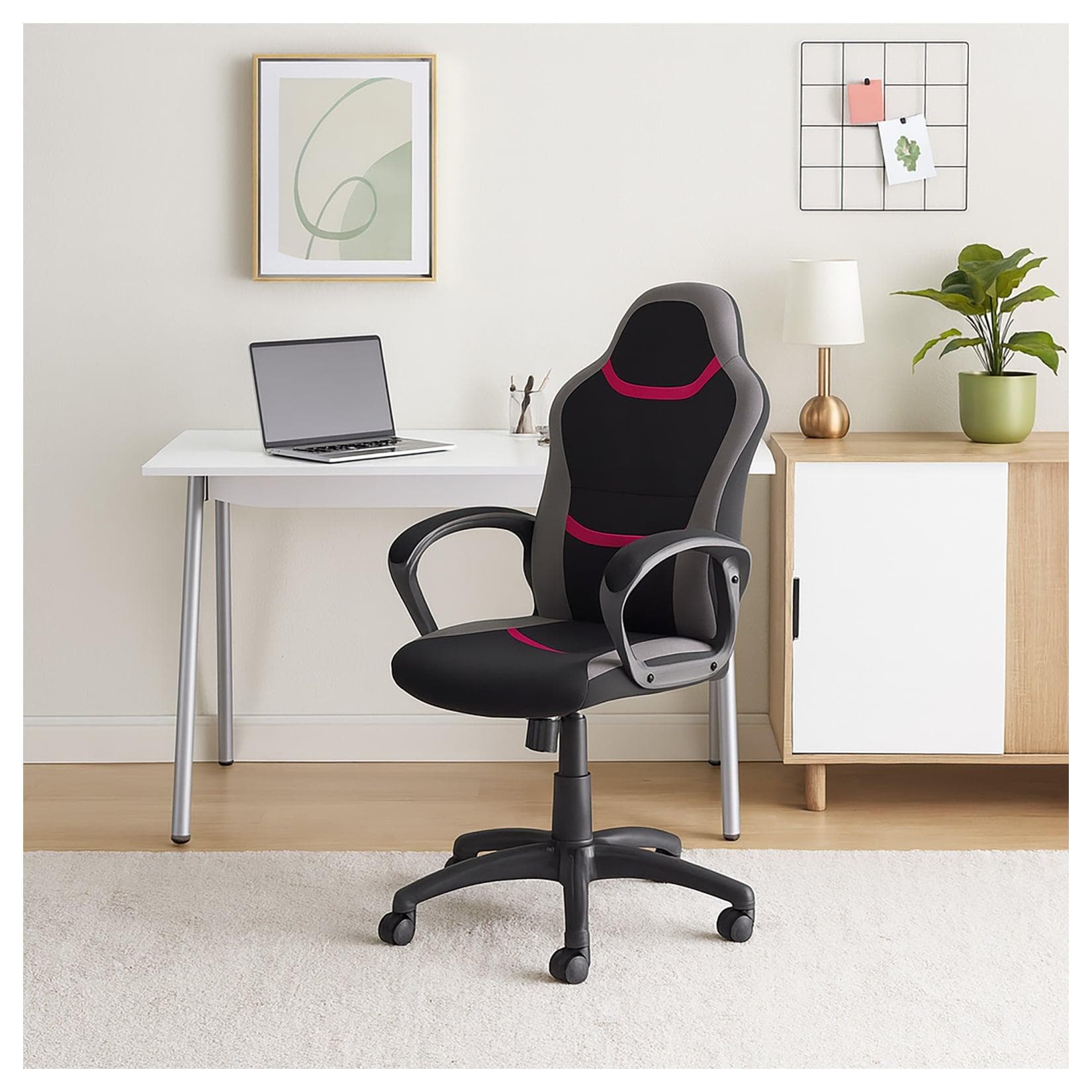 HTI-Living Bürostuhl höhenverstellbar Marcel Pink