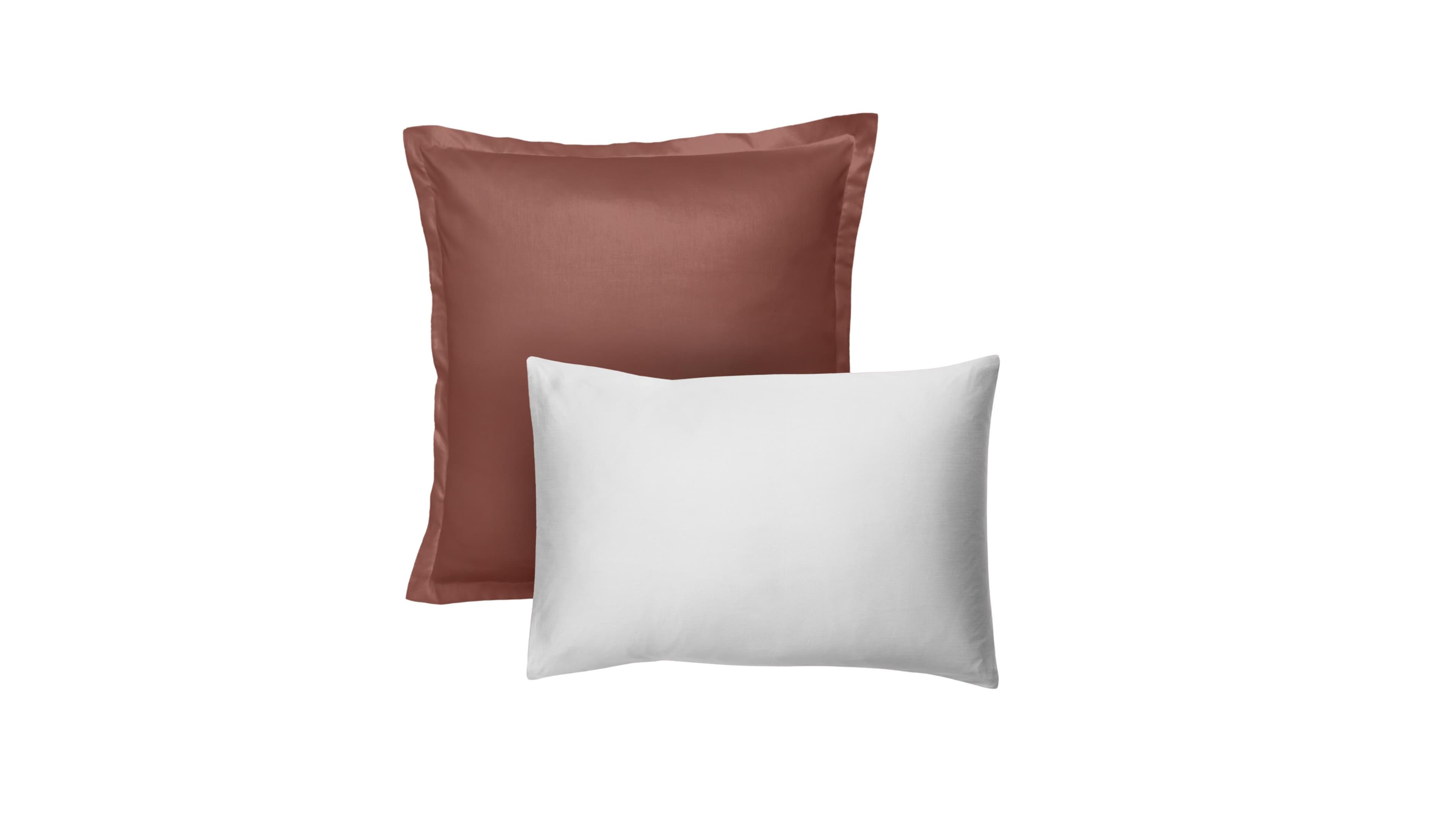 Emma Premium+ Kopfkissenbezug 80x80 Terracota