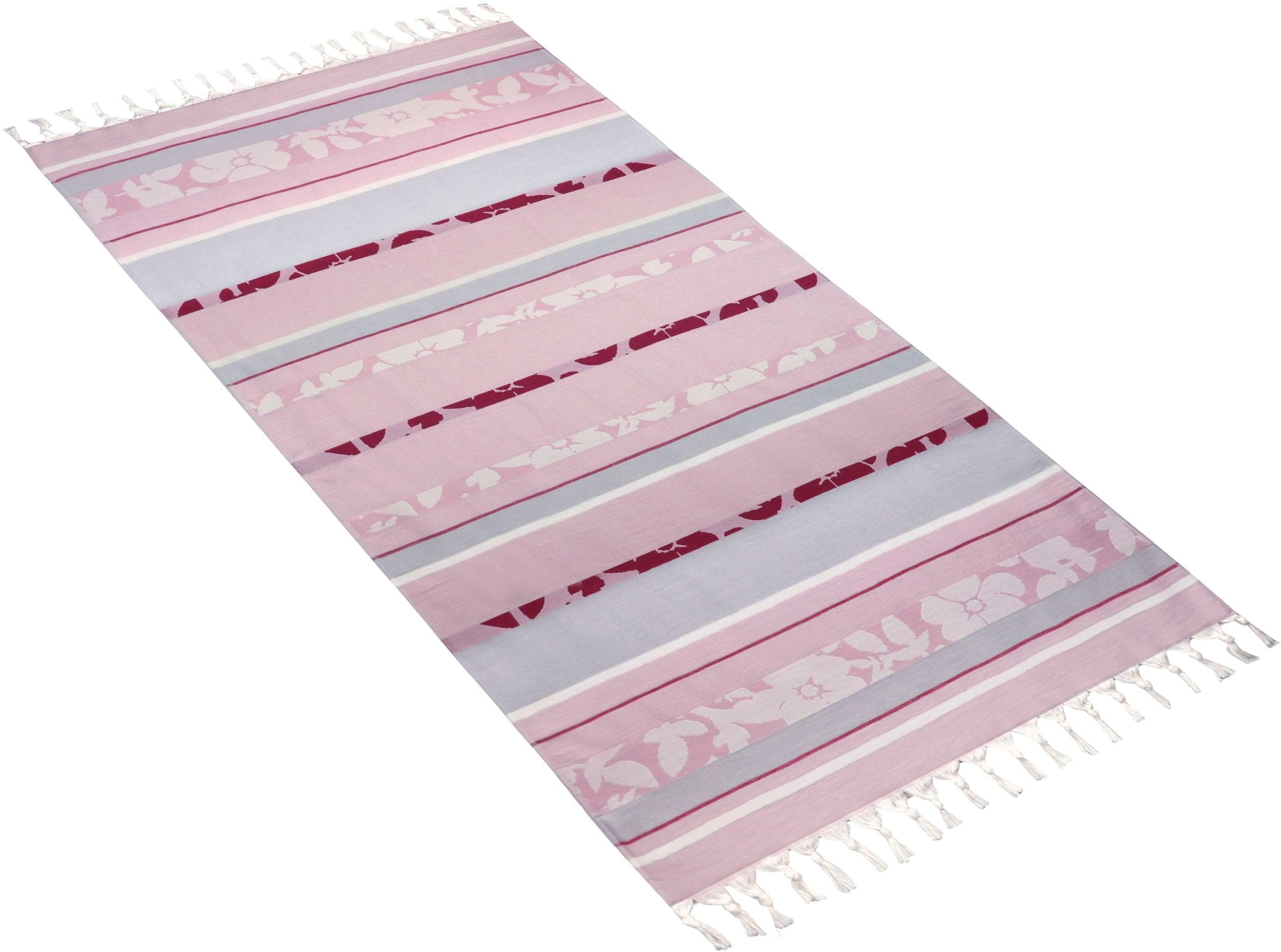 Bugatti Hamamtuch Adige Lila Floral 100% Baumwolle