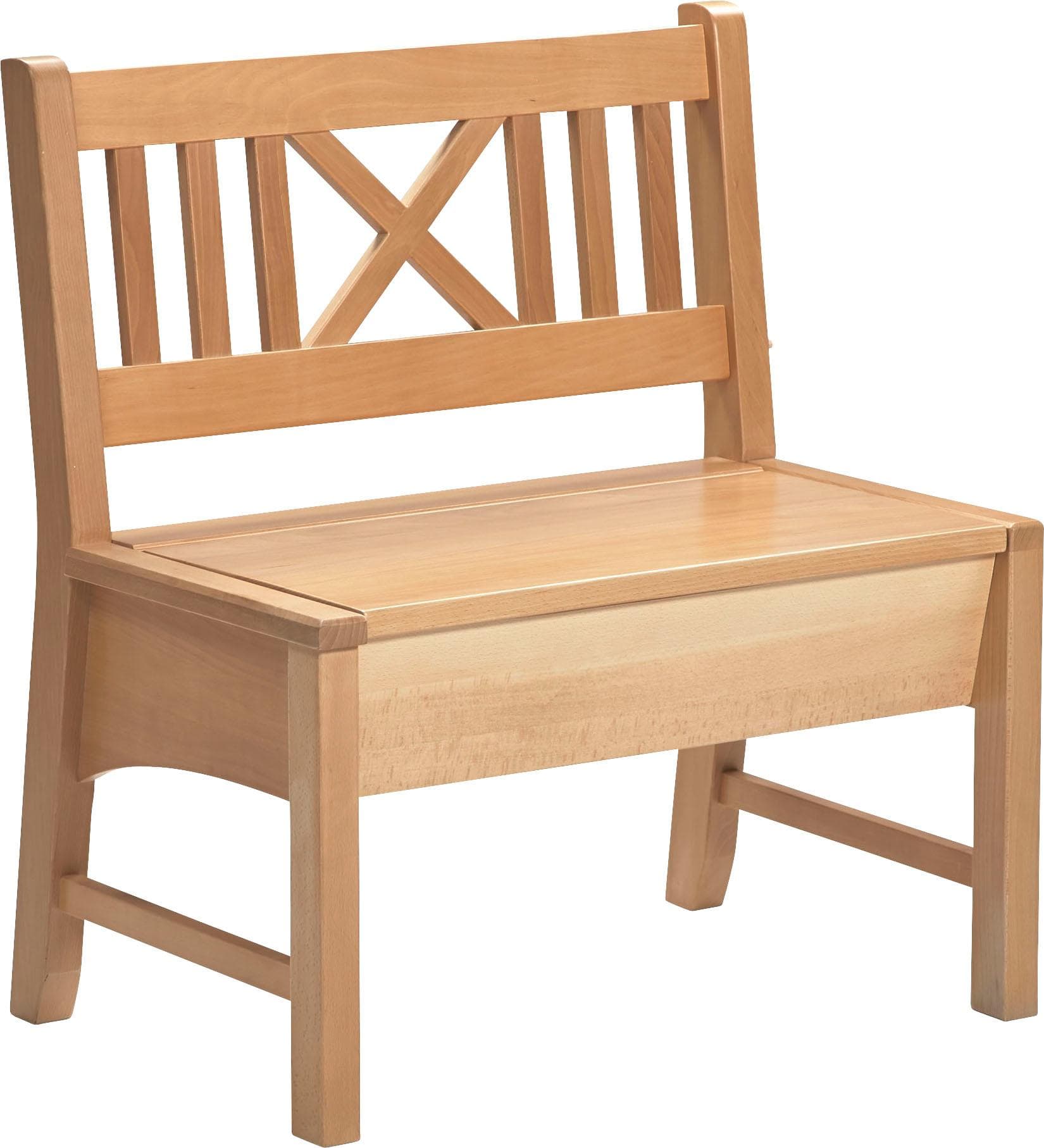 Truhenbank MASSIVLINE & MORE Bodensee Braun Buche Massiv