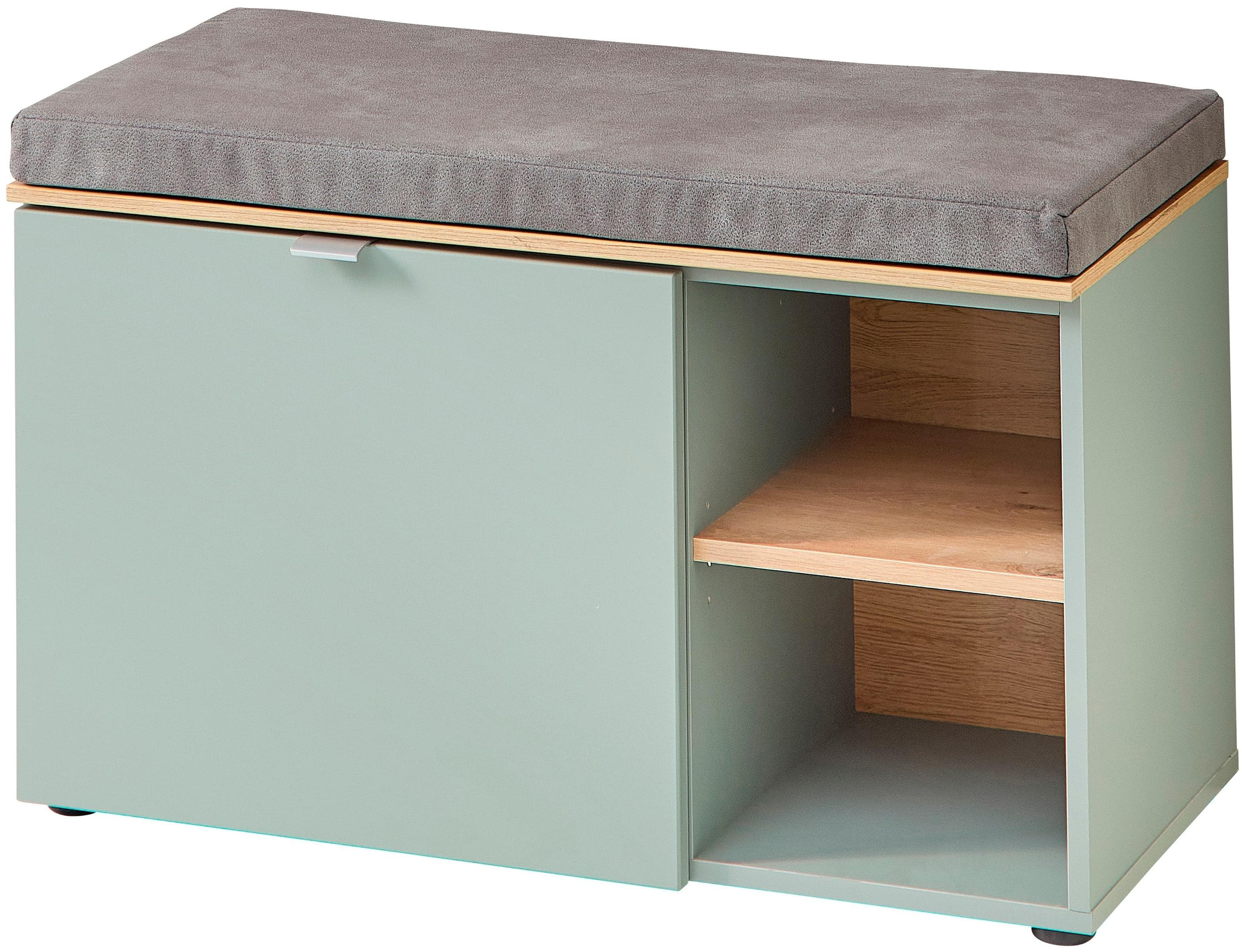 Innostyle Bari Schuhbank Schilfgrün 4 Fächer