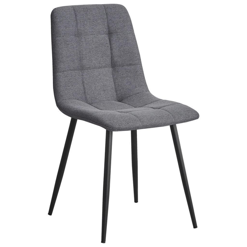 Stylife Esszimmerstuhl Grau Schwarz Metall