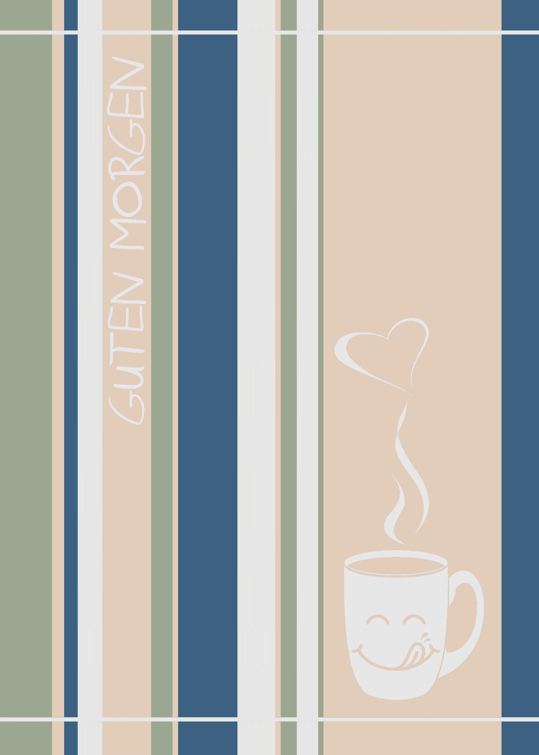 Geschirrtuch Blau Baumwolle