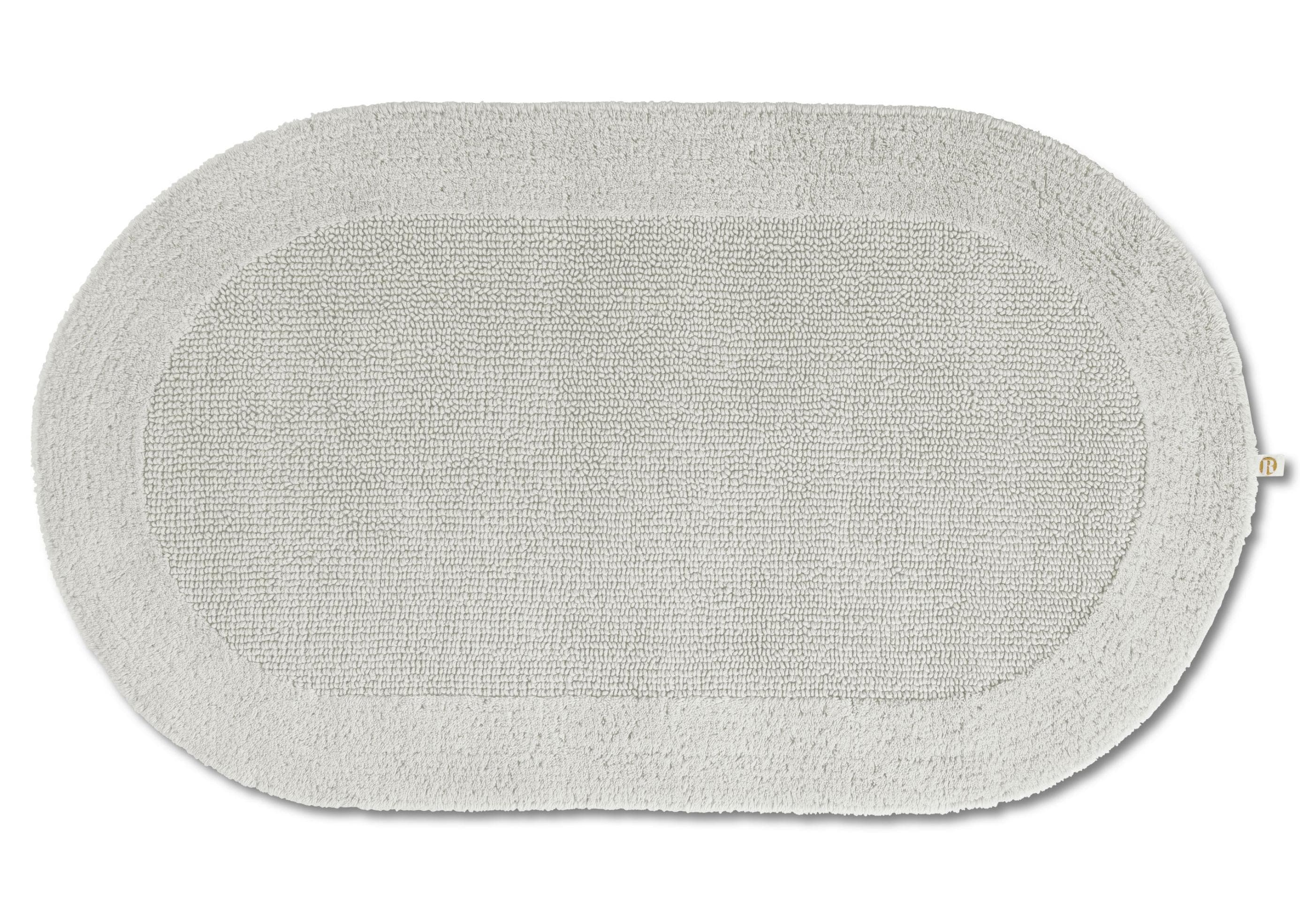 Badematte RHOMTUFT EXQUISIT Perlgrau Baumwolle
