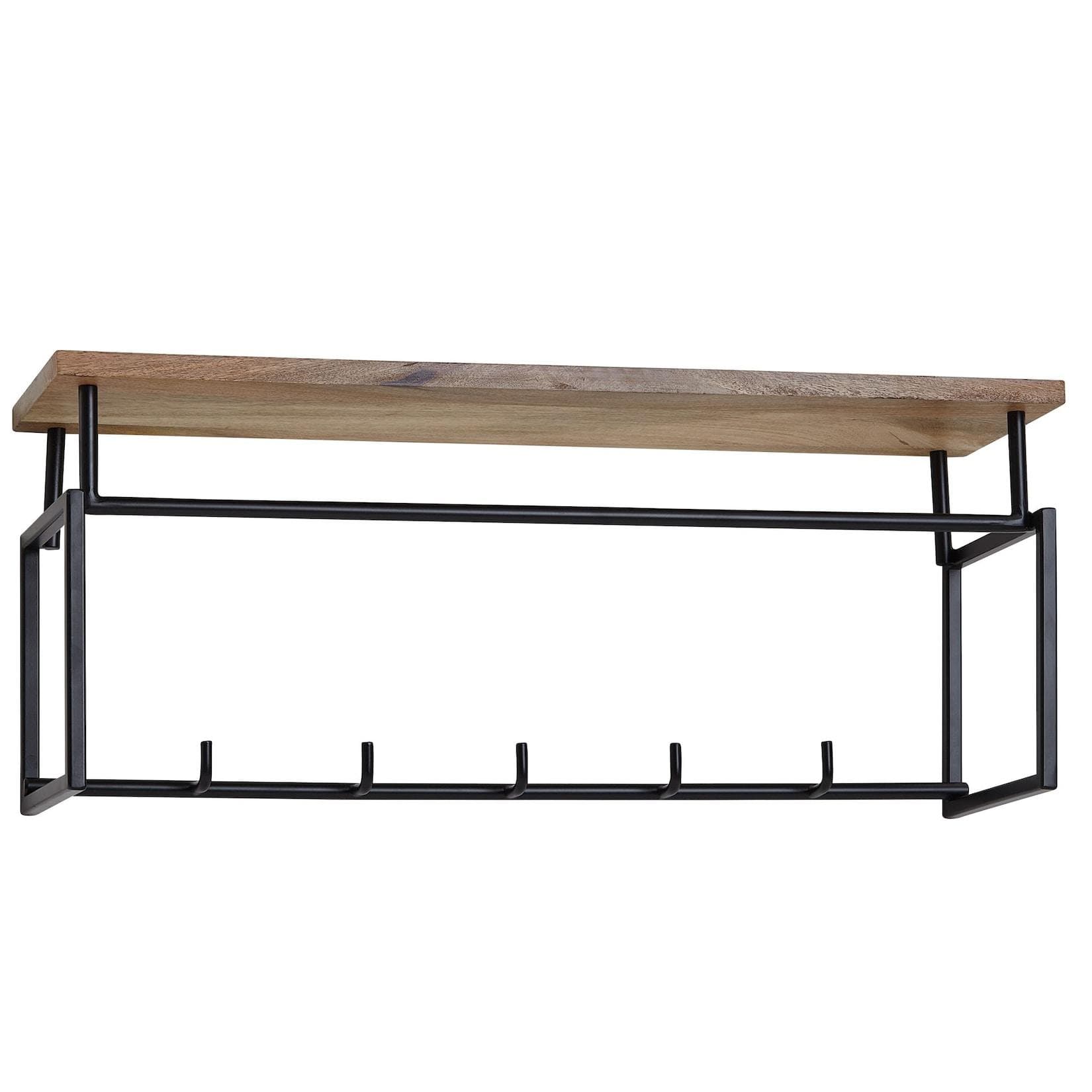 KADIMA DESIGN Wandgarderobe aus Mango Massivholz und Metall