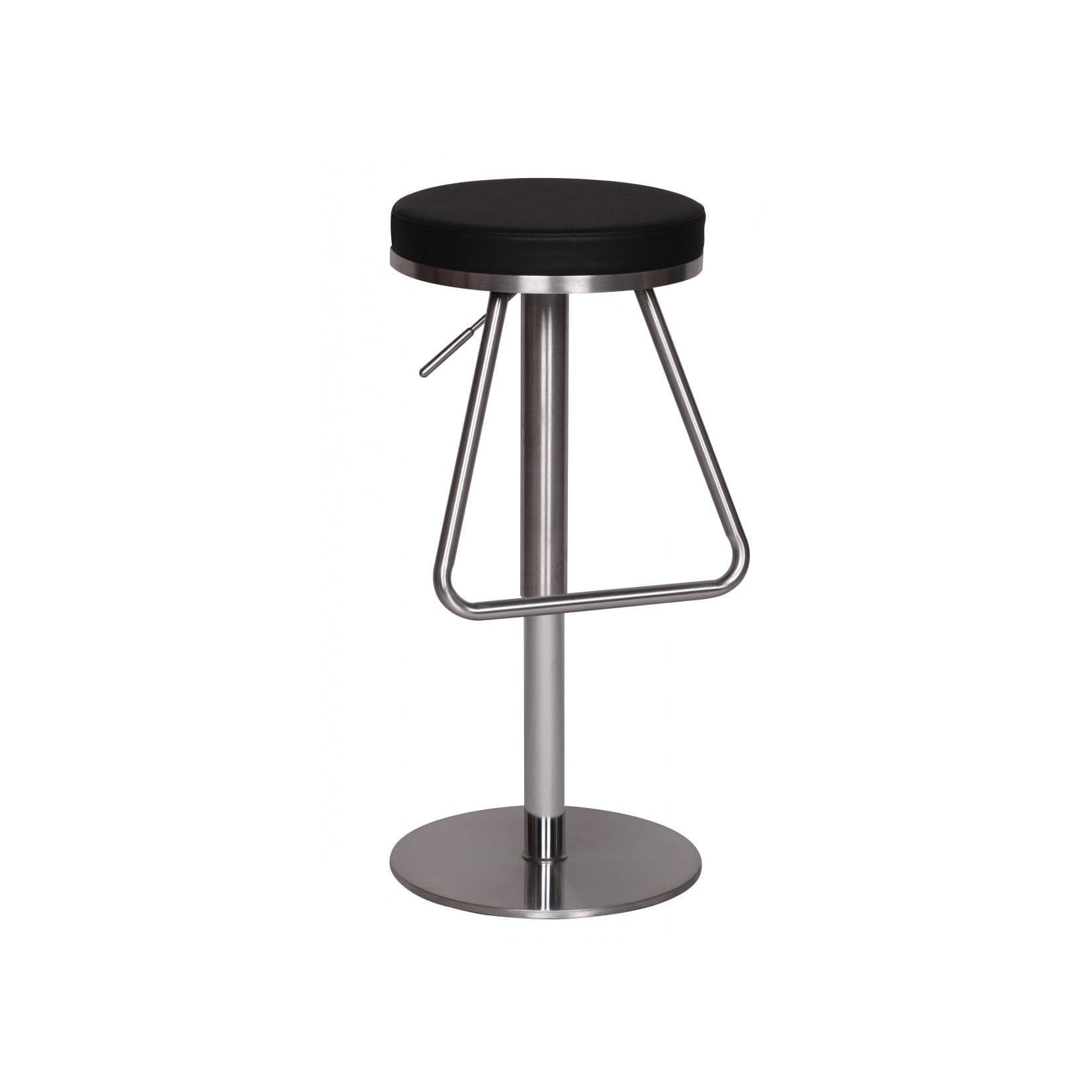 KADIMA DESIGN Barhocker MIS höhenverstellbar Edelstahl Kunstleder