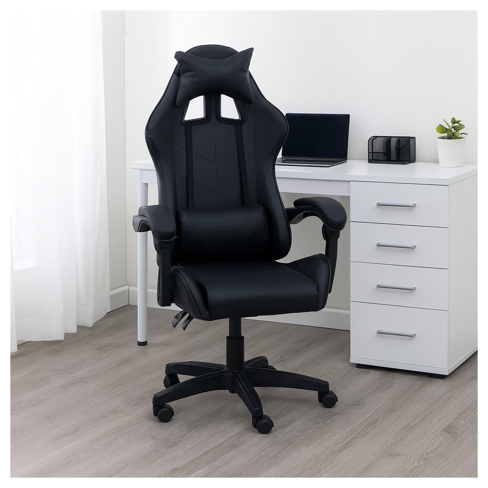 Höhenverstellbarer Drehstuhl Krit in Schwarz