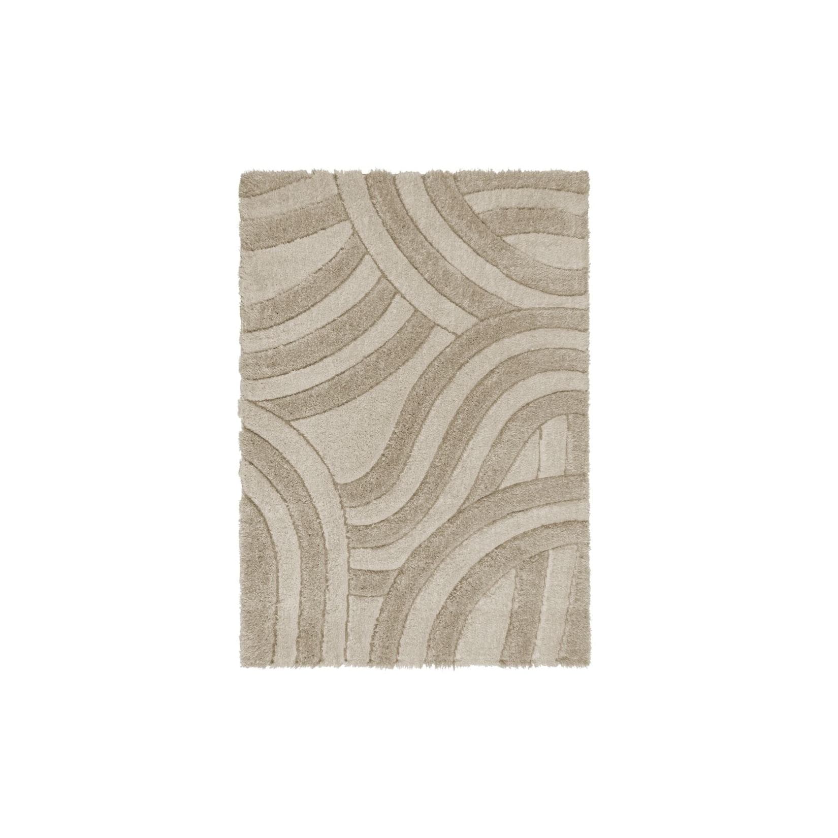 KADIMA DESIGN Hochflor-Teppich 100% recyceltes Polyester handgeschnitzt
