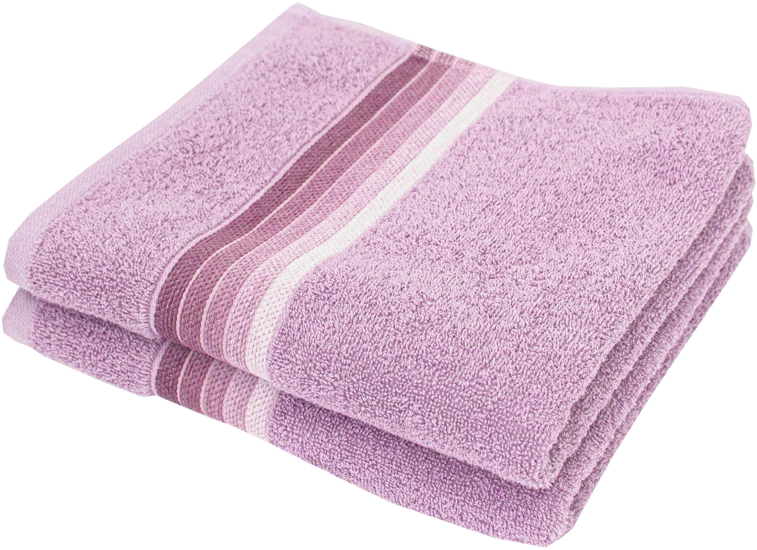 Dyckhoff Handtücher Chenille Rosa 2-tlg. Frottier