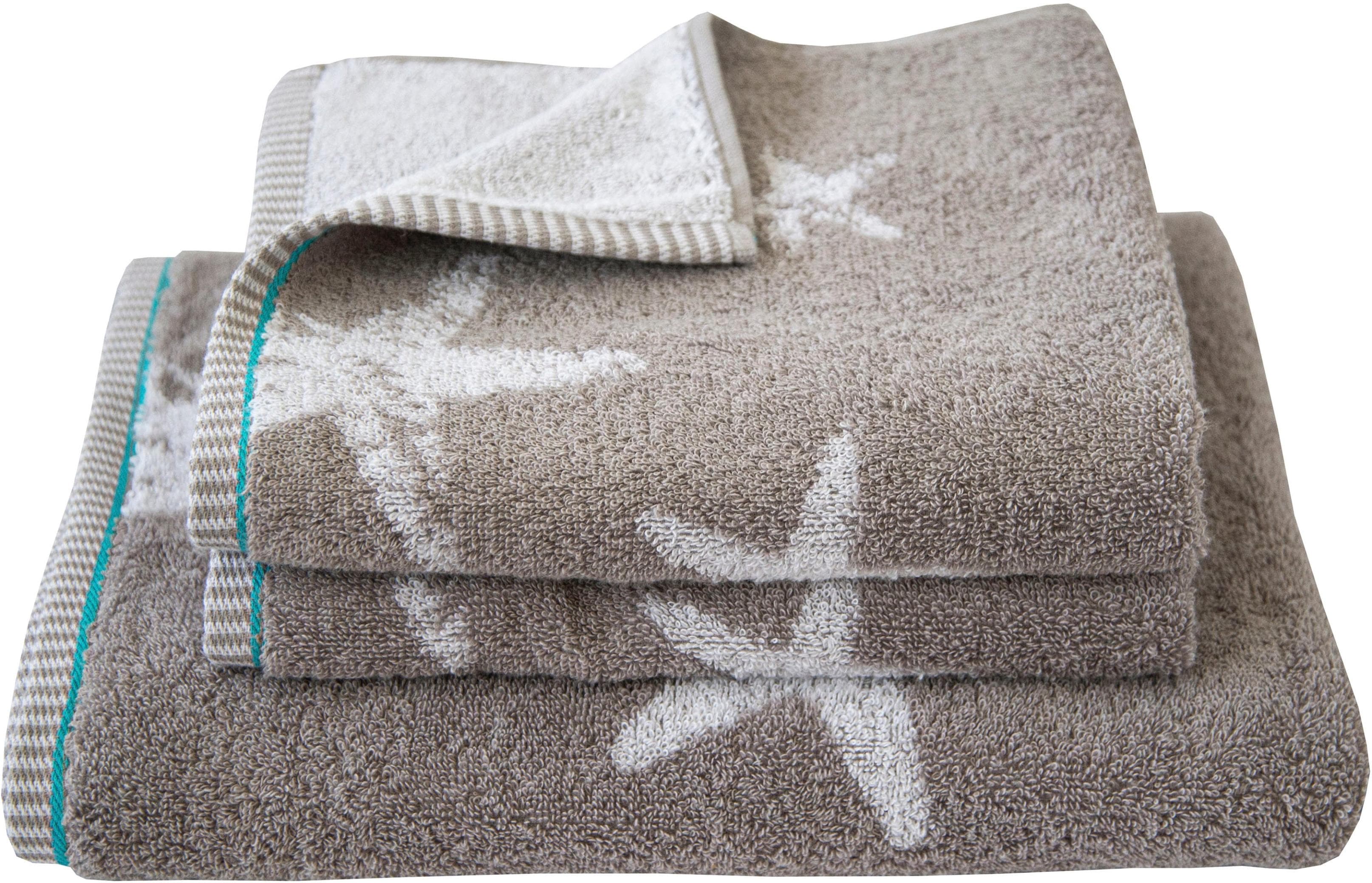 Dyckhoff Handtuch Set Maritim Starfish - Hochwertige Frottierqualität