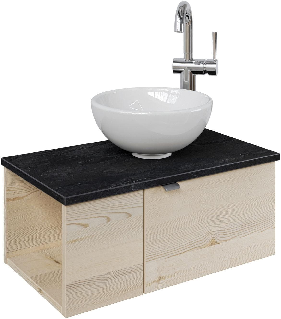 Waschtisch SAPHIR Serie 6915 mit Unterschrank Beige/Grau