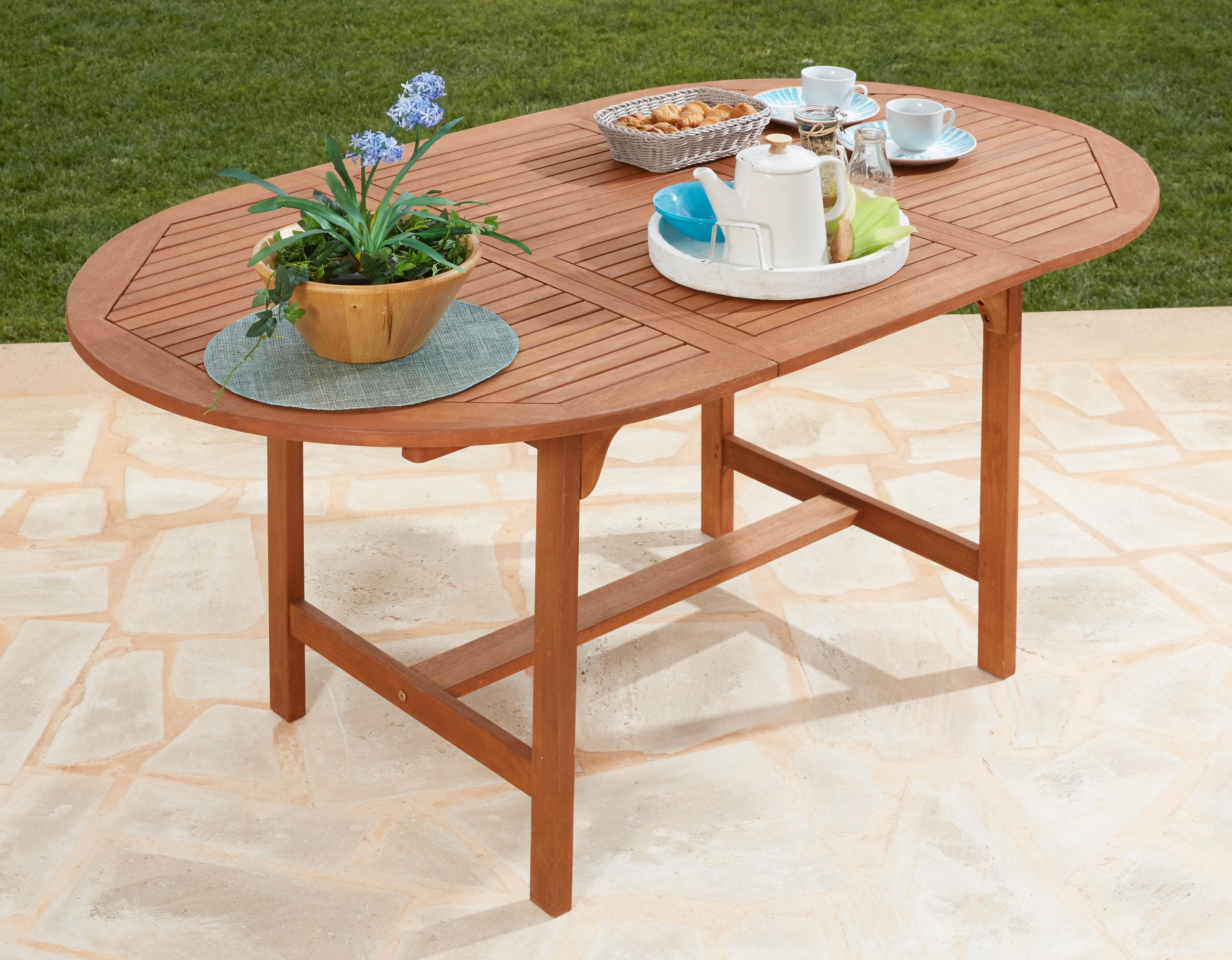 Gartentisch MERXX "Maracaibo" Braun Ausziehbar