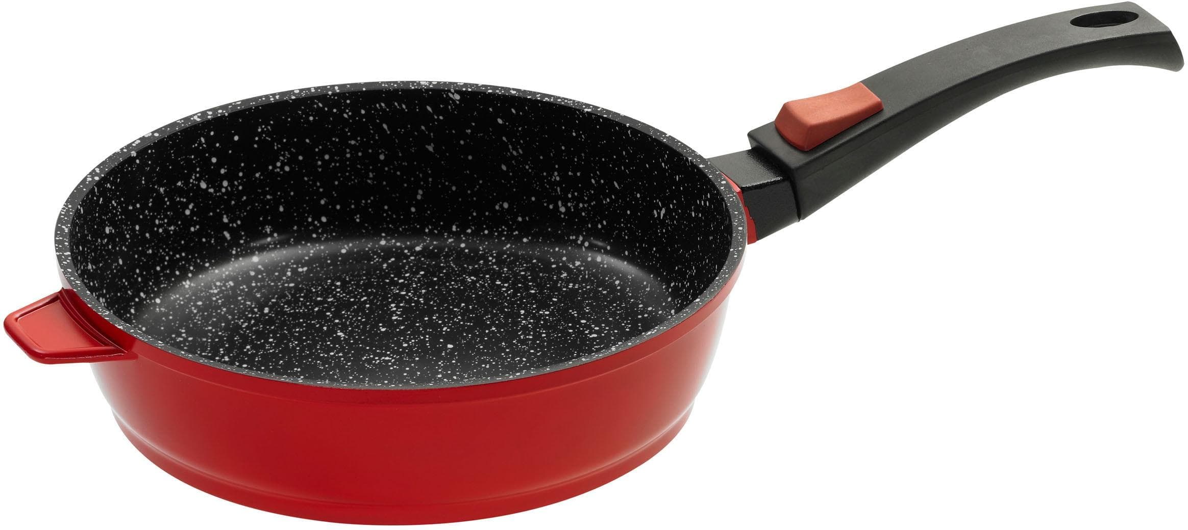 KING Bratpfanne 28 cm, rot, Keramikbeschichtung, Induktion