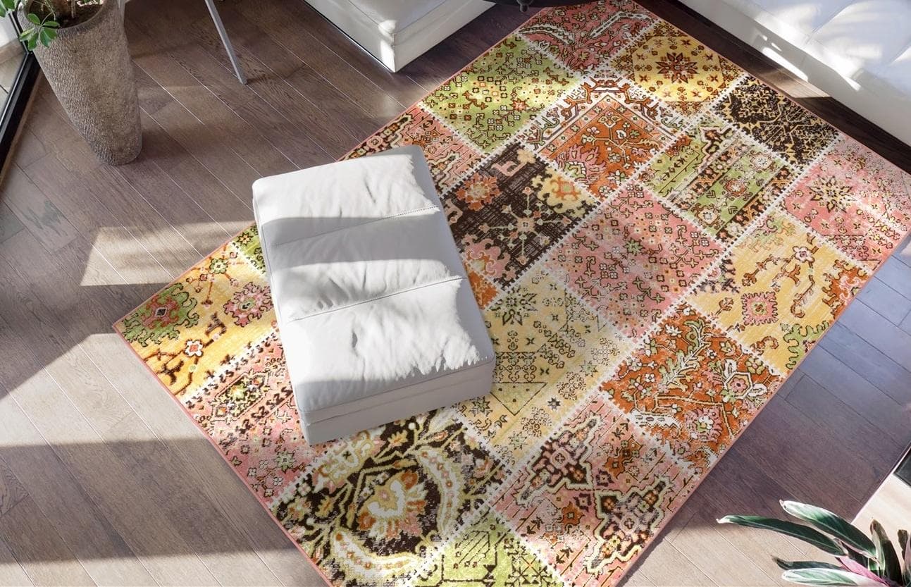 Home Affaire Darian Vintage-Teppich: Flachflor mit Fransen für Wohnzimmer