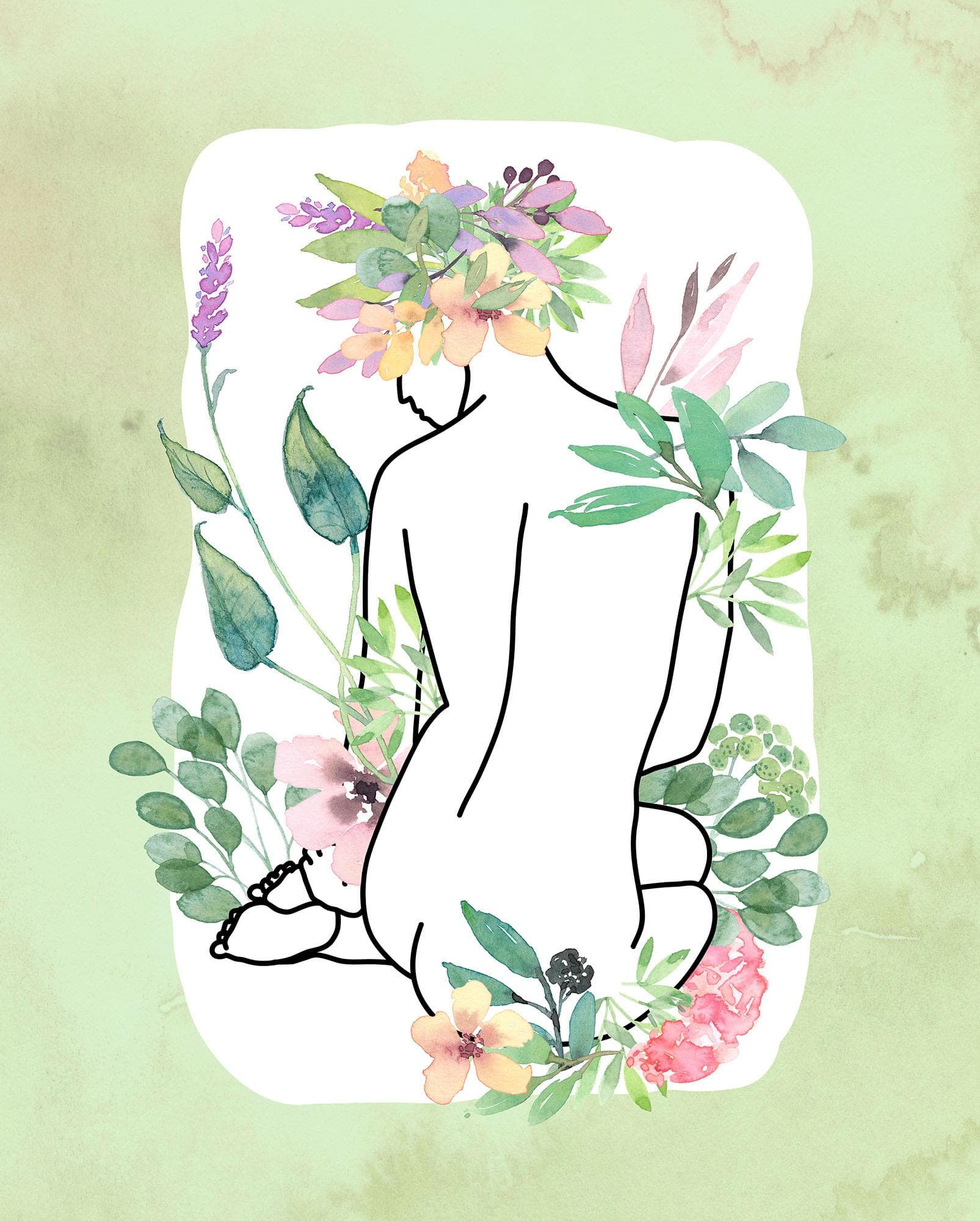 Komar Vita Pura Wandbild Grün Naturmotiv