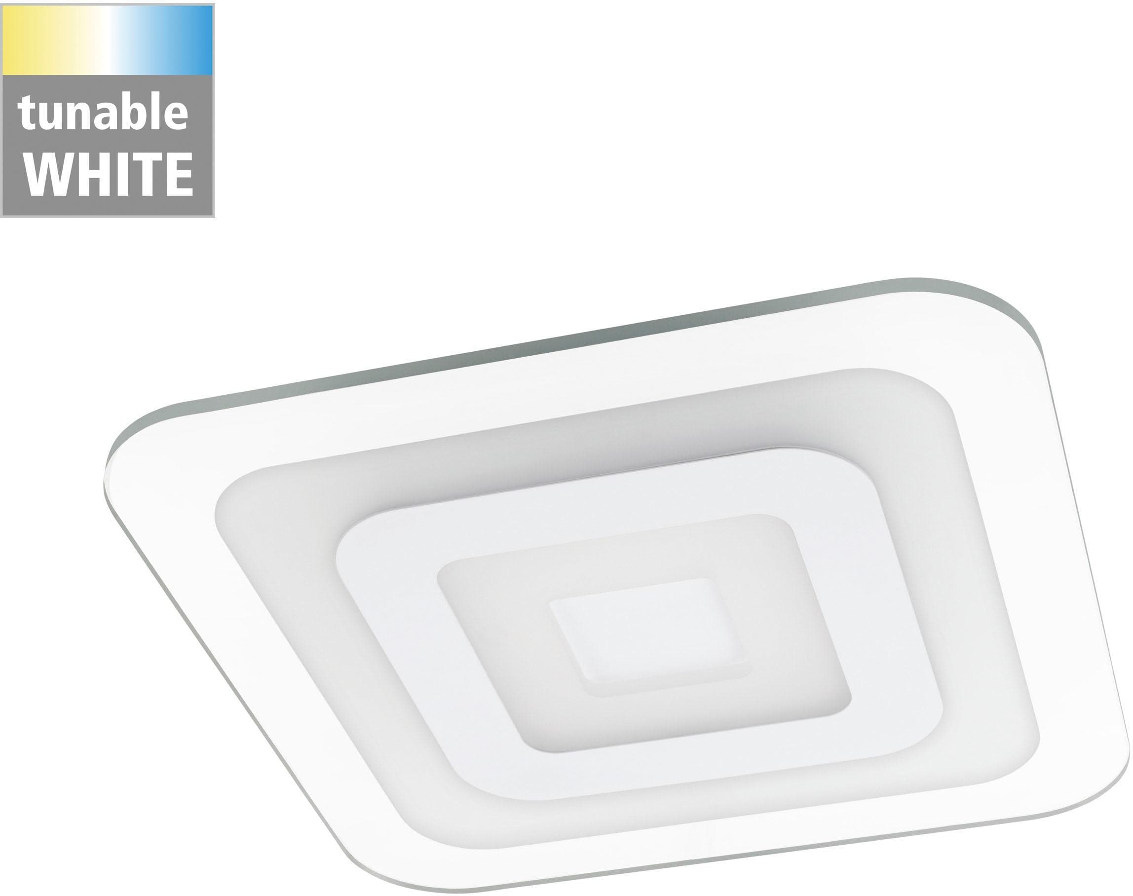 EGLO LED Deckenleuchte "REDUCTA 1" Weiß mit einstellbarer Lichtfarbe