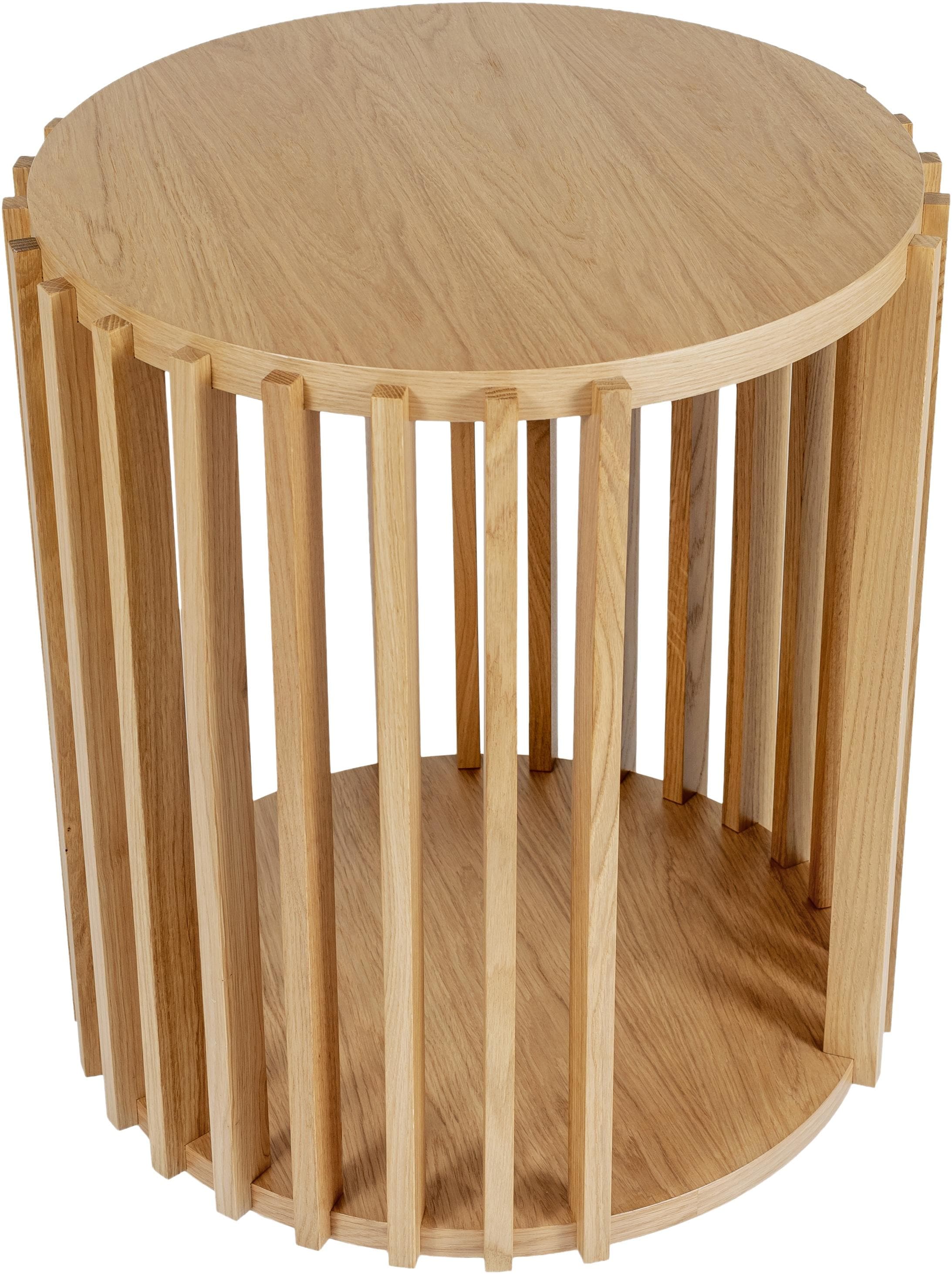 WOODMAN Beistelltisch Drum Eichefarben