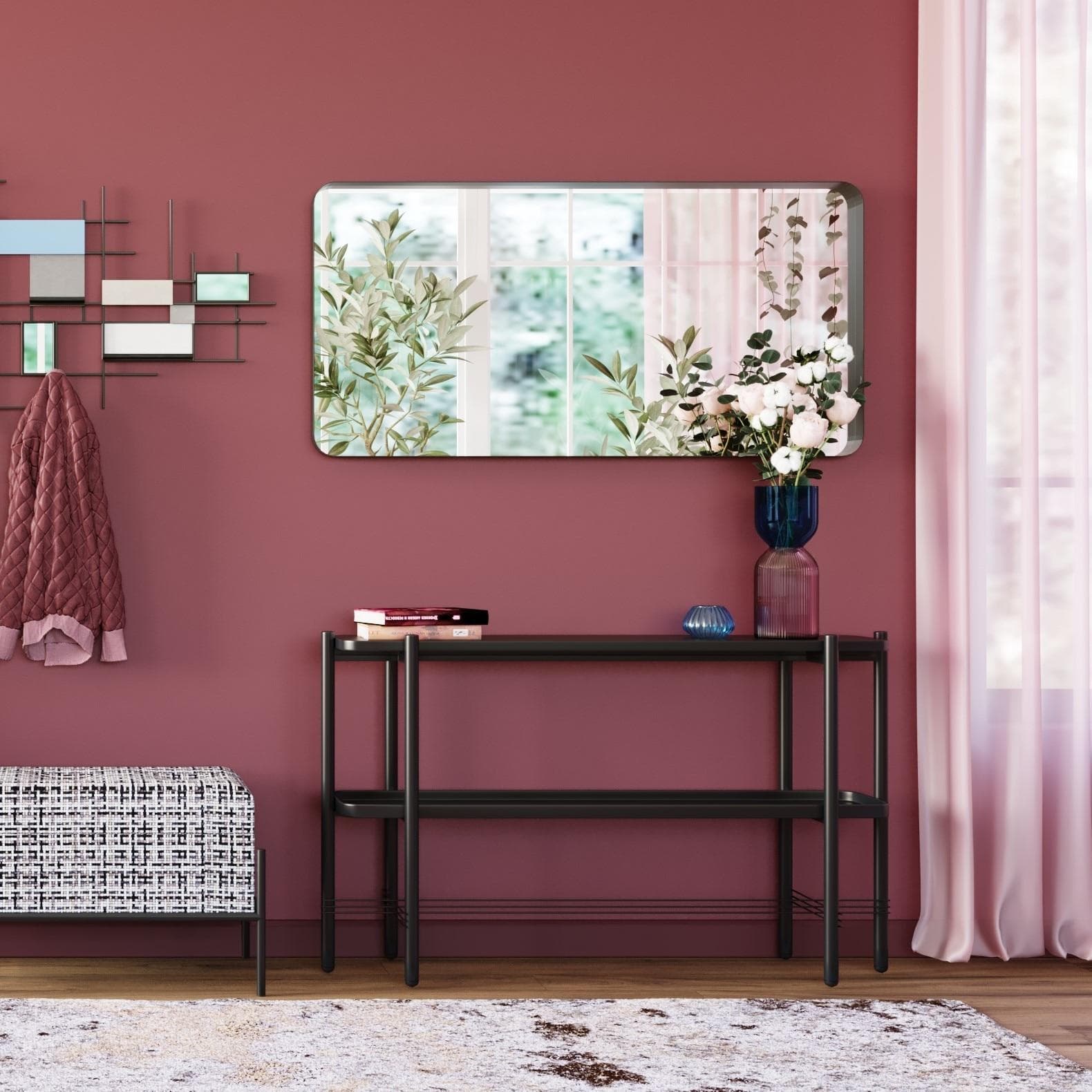 Kare Design Wandspiegel Bella Schwarz Modern