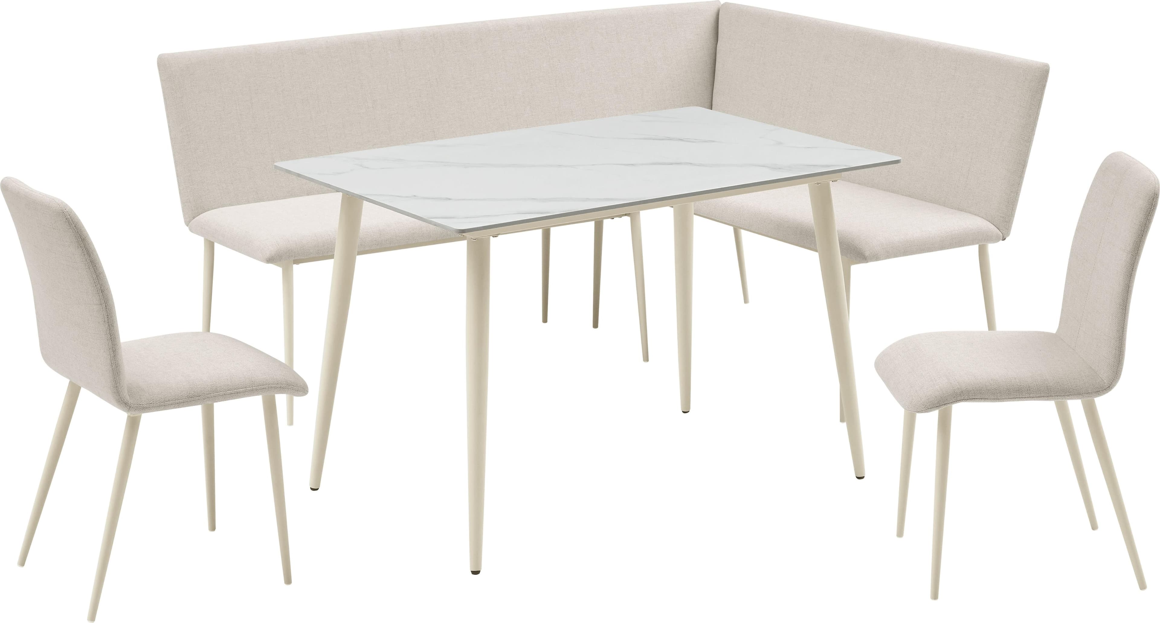 OTTO HOME Eckbank Cassy Cremefarben FSC-zertifiziertes Holz